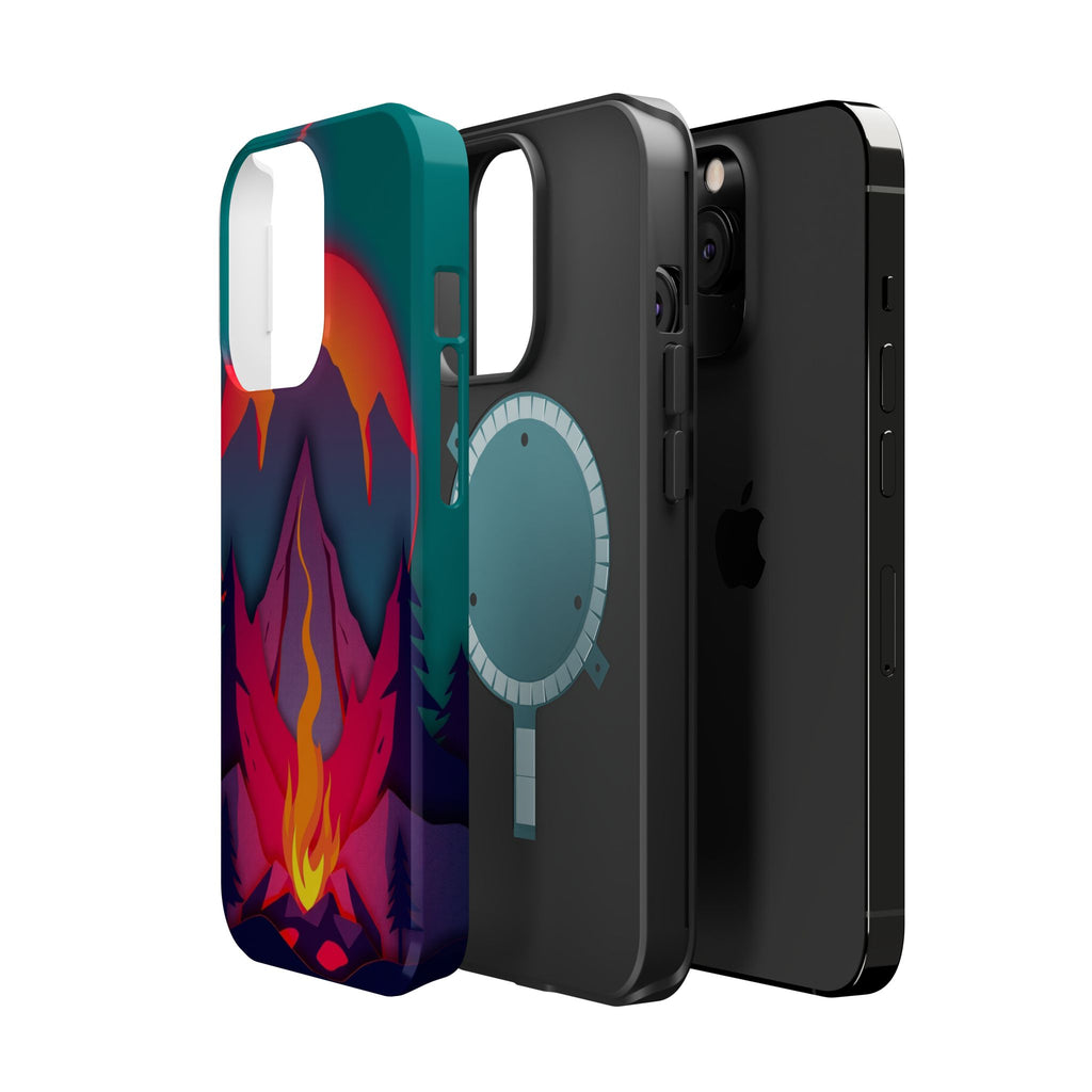 iPhone Cyan And Magenta Wildfire Glow Slim Everyday iPhone 12 Designer · iPhone