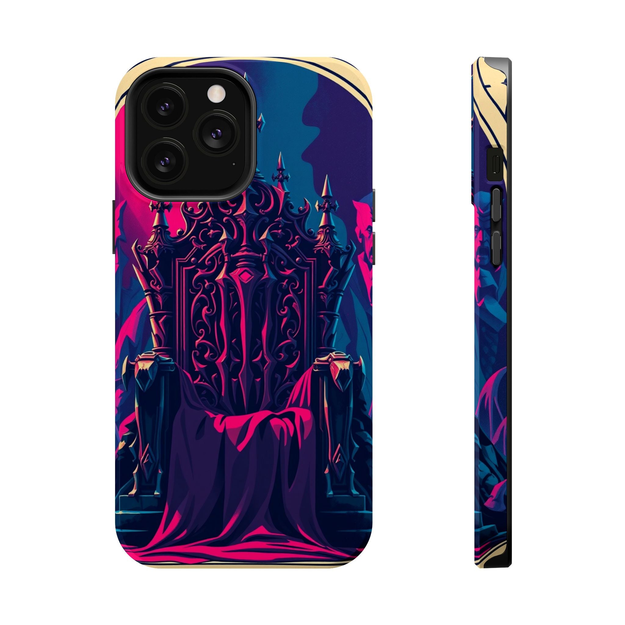 iPhone Lich King Throne Vintage Retro Poster Slim Everyday Designer Case · iPhon