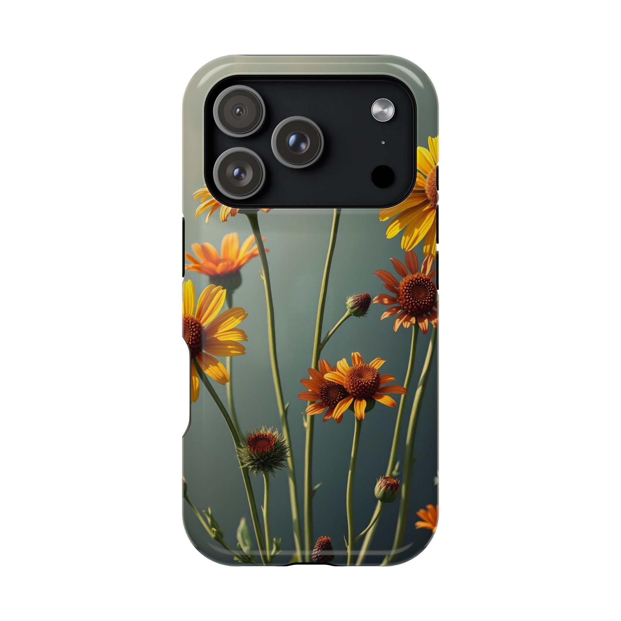iPhone Mustard And Rust Wildflower Bunch Slim Everyday iPhone Designer · iPhone