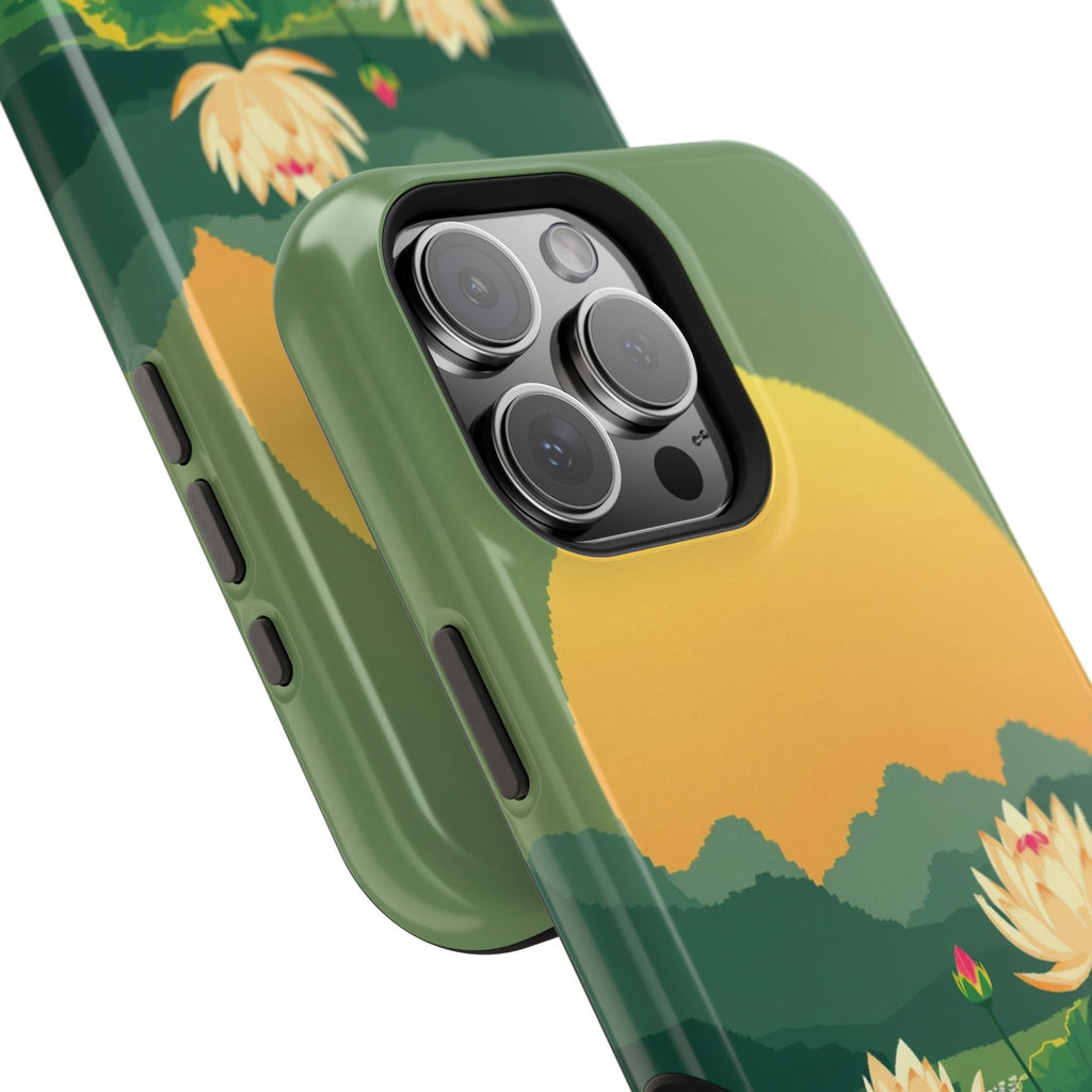 iPhone Lotus Pond Enchanted Art Slim Everyday Designer Case · iPhone Case
