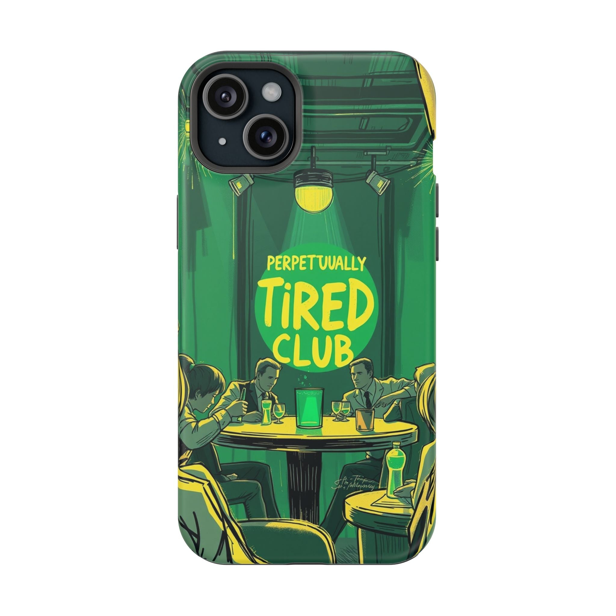 iPhone Radiant Perpetually Tired Club Design Slim Everyday Designer Case · iPhon
