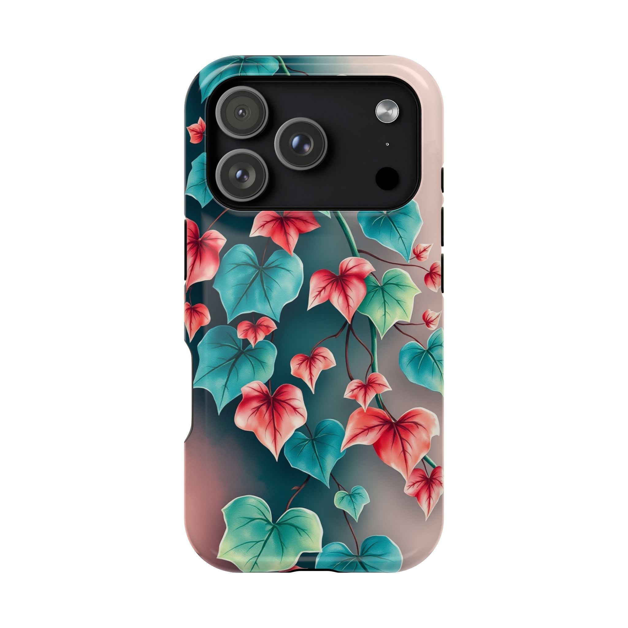 iPhone Art Nouveau Vine Teal And Coral Slim Snap Case · iPhone Case