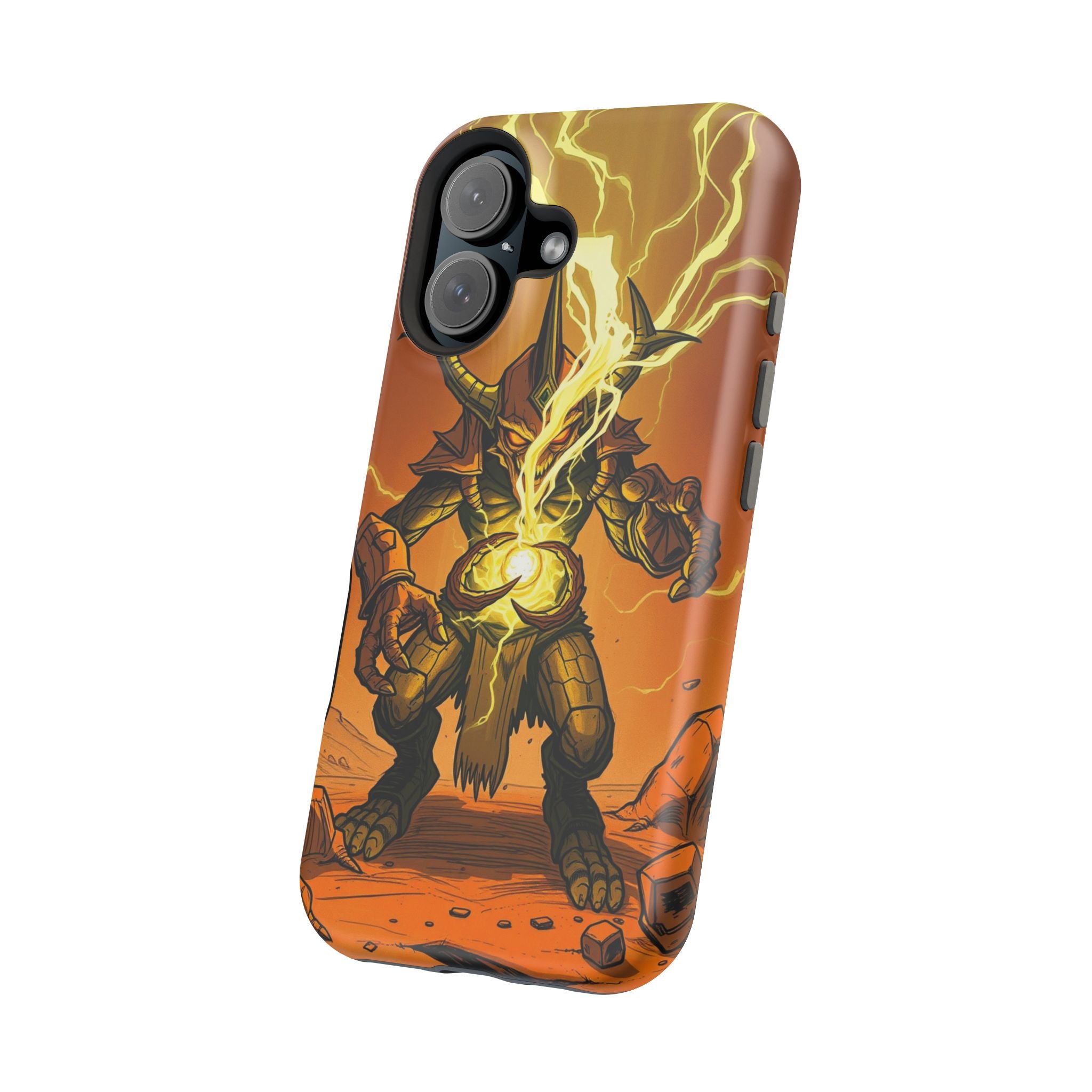 iPhone Burnt Orange And Sand Chaos Goblin Energy Clean Minimal Snap Case · iPhon