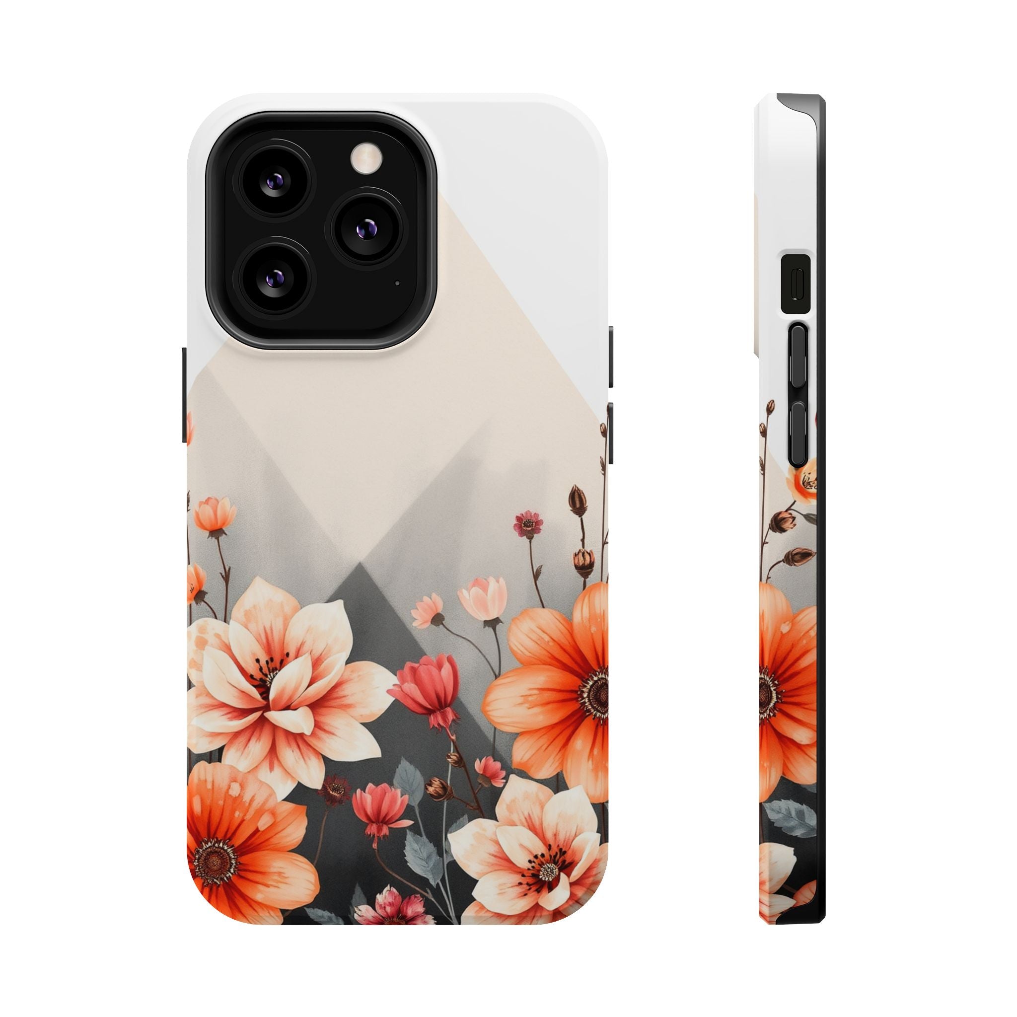 iPhone Floral Geometric Vibrant Design Slim Snap Case · iPhone Case