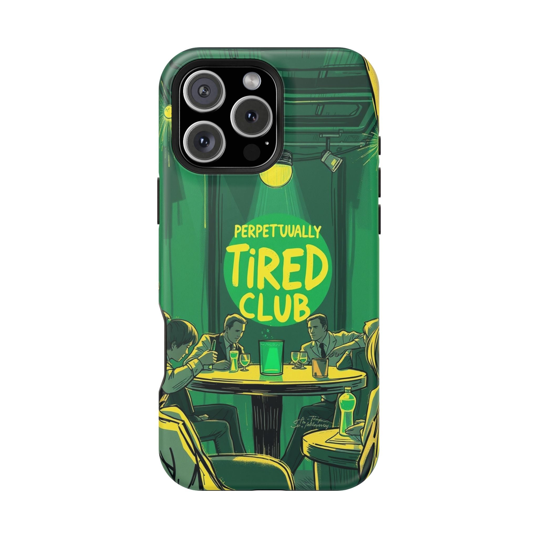 iPhone Radiant Perpetually Tired Club Design Slim Everyday Designer Case · iPhon