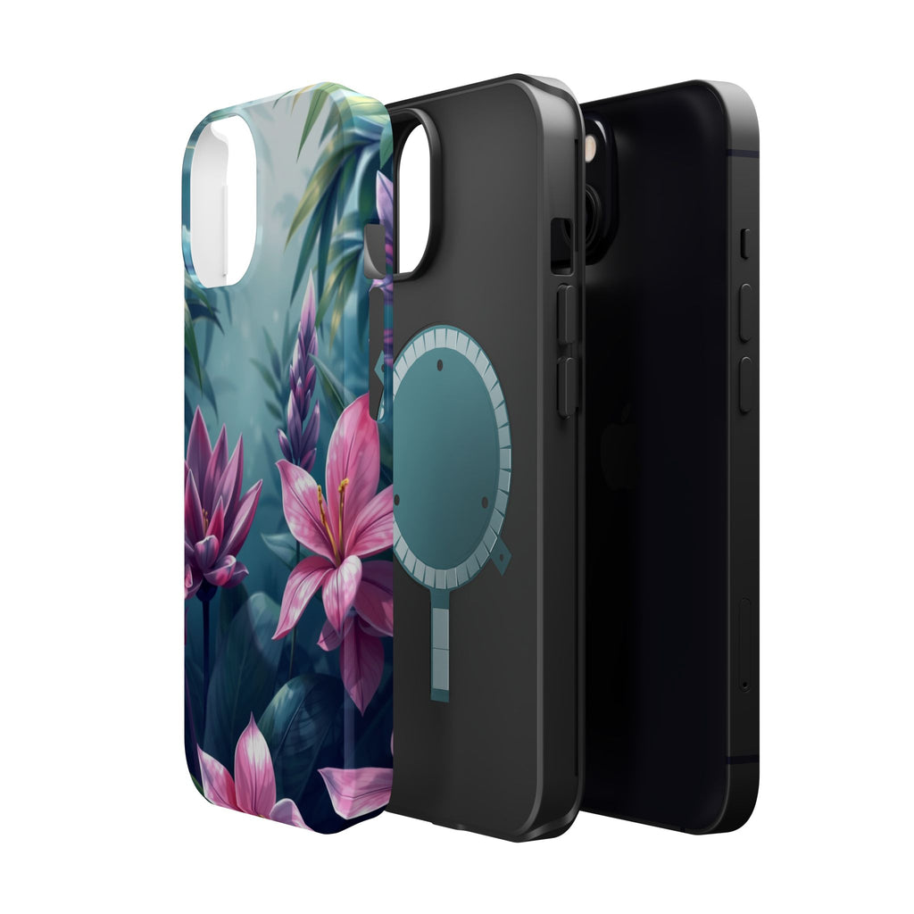 iPhone Indigo And Violet Jungle Floral Slim Everyday Designer Case · iPhone Case