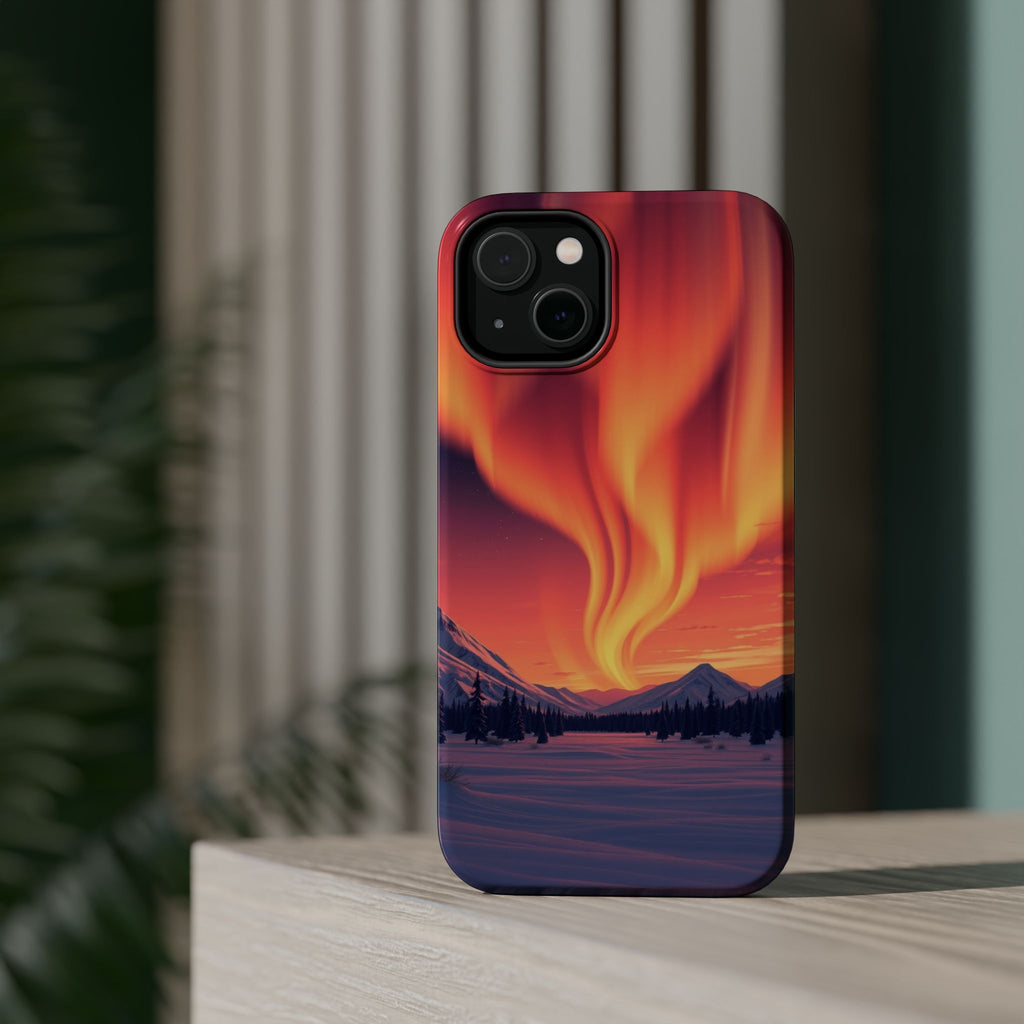 iPhone Sunset Amber And Peach Northern Lights Slim iPhone Everyday · iPhone Case