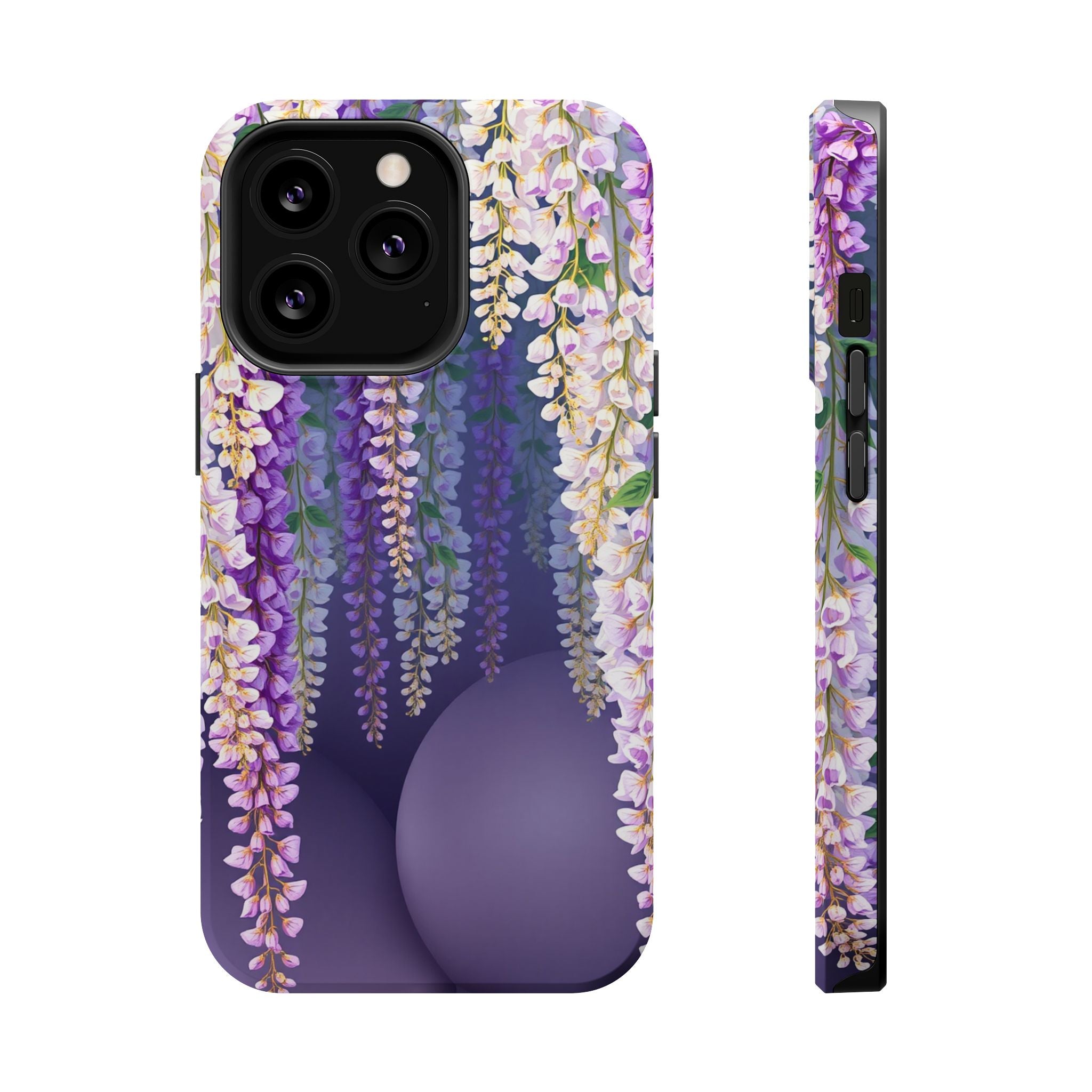 iPhone Mint And Blush Wisteria Cascade Slim Everyday Designer Case · iPhone Case