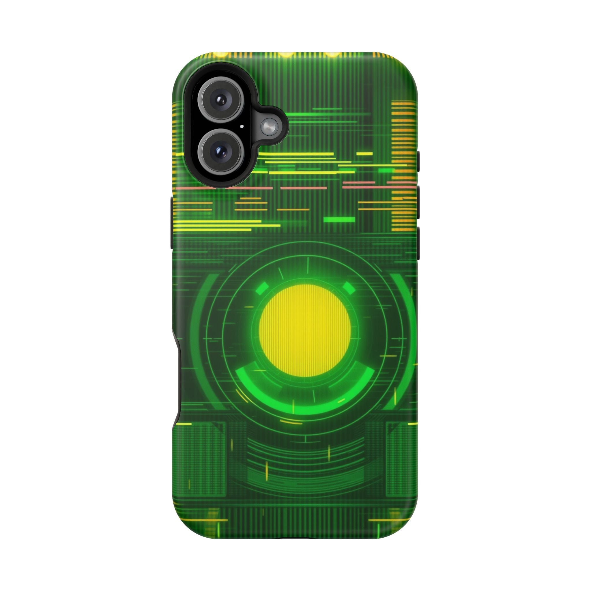 iPhone Emerald Green And Gold VHS Static Slim Everyday Designer Case · iPhone Ca