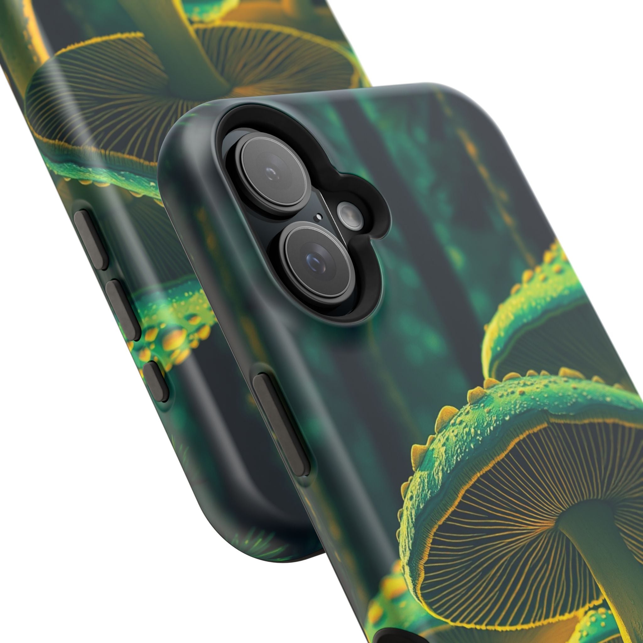 iPhone Emerald Green And Gold Mushroom Forest Slim iPhone Everyday · iPhone Case