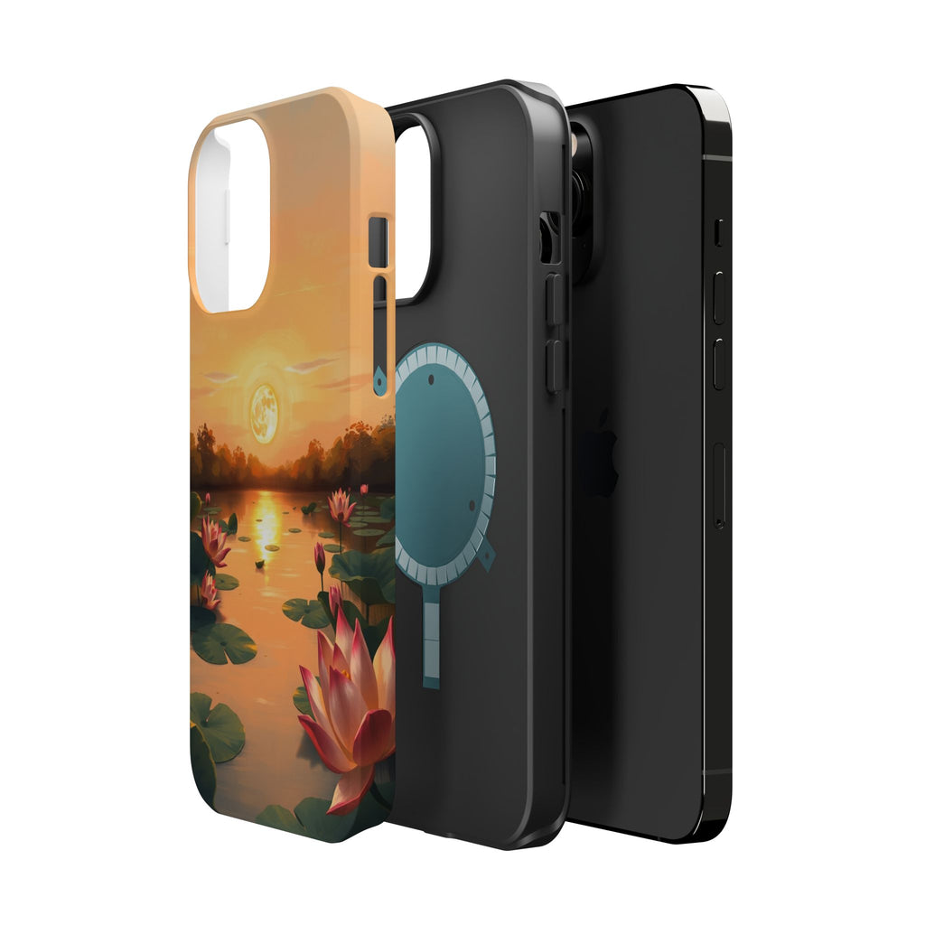 iPhone Lotus Pond Oil Painting Impressionist Slim iPhone Everyday · iPhone Case