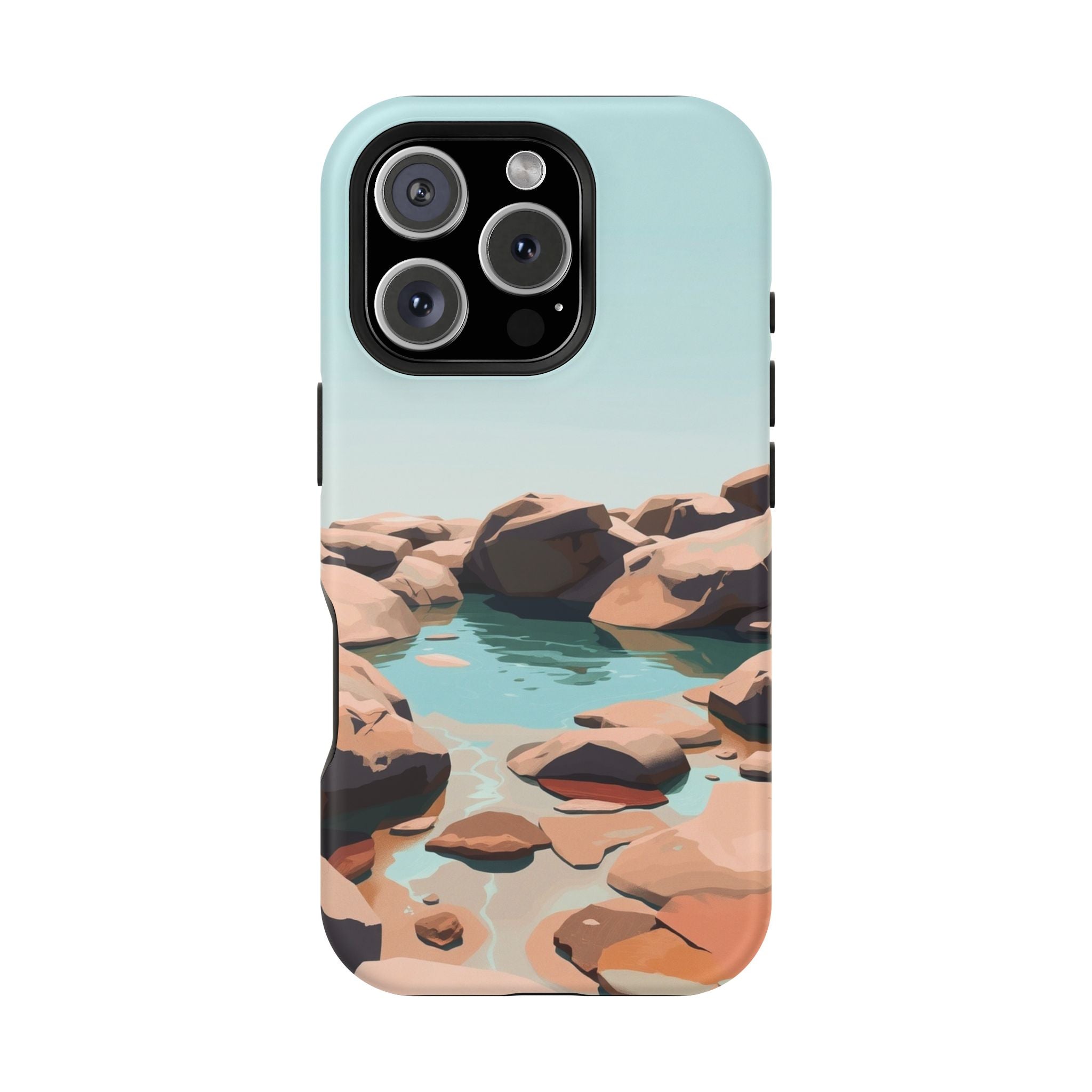 iPhone Tidal Pool Oil Painting Impressionist Slim iPhone Everyday · iPhone Case