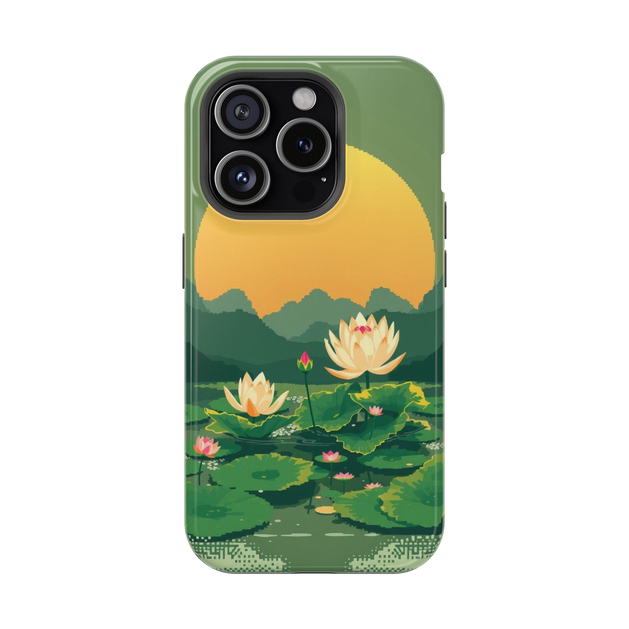 iPhone Lotus Pond Enchanted Art Slim Everyday Designer Case · iPhone Case