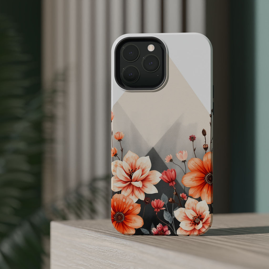 iPhone Floral Geometric Vibrant Design Slim Snap Case · iPhone Case