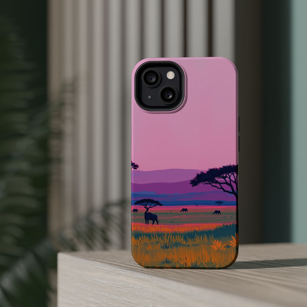 iPhone Savanna Horizon Electric Art Slim Everyday Designer Case · iPhone Case
