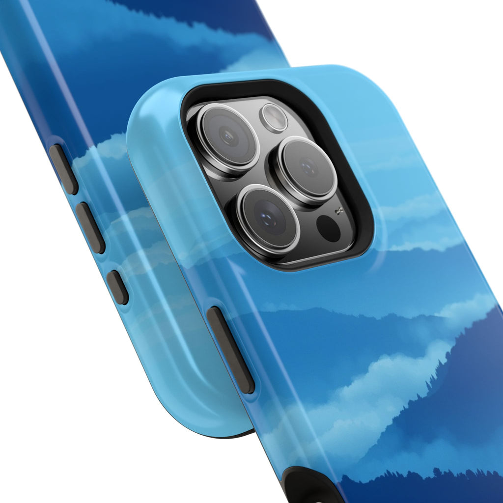iPhone Fog Rolling Over Hills Pixel Art -Bit Slim iPhone Everyday · iPhone Case