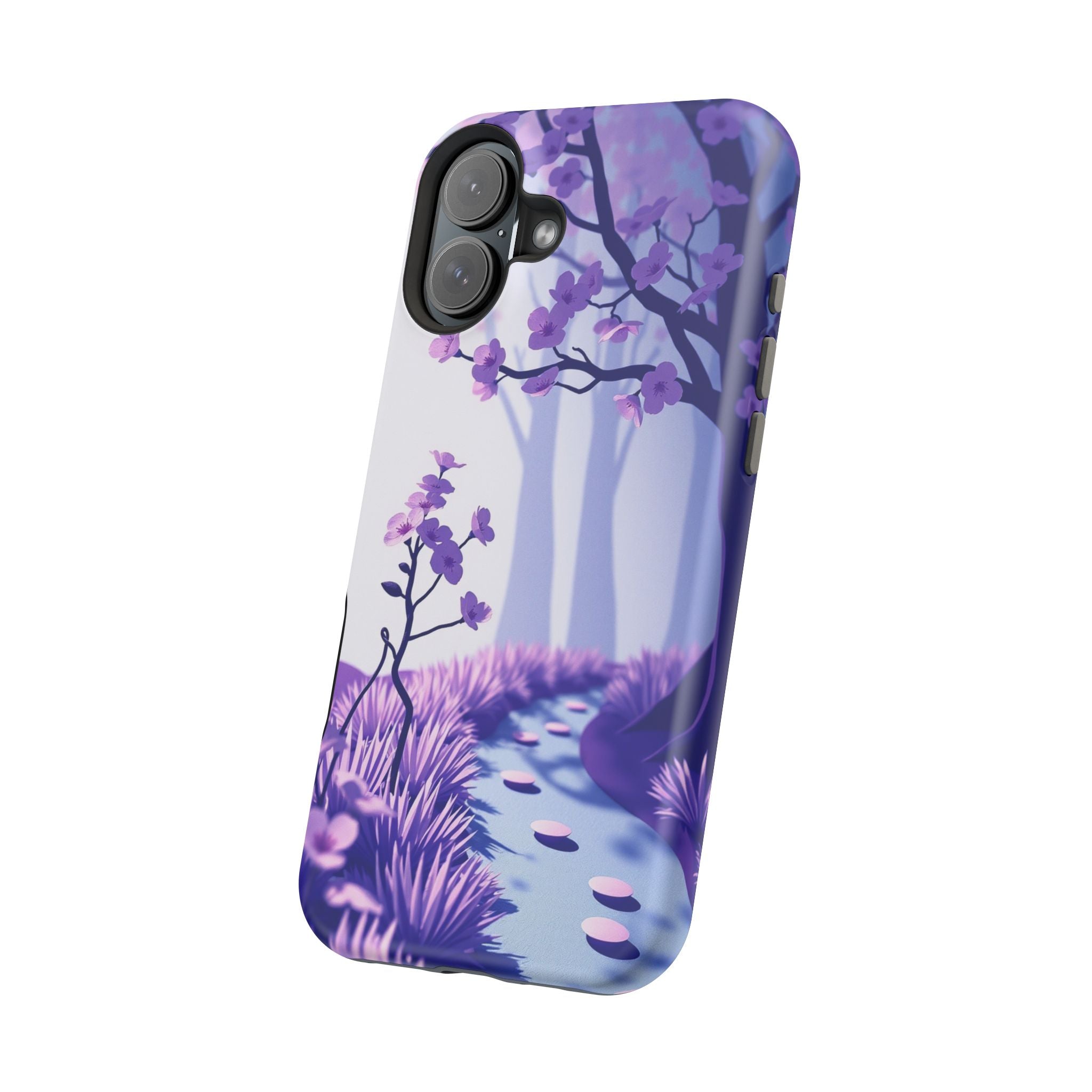 iPhone Blossom Trail Paper Cut Art Bold Modern Everyday Snap Case · iPhone Case