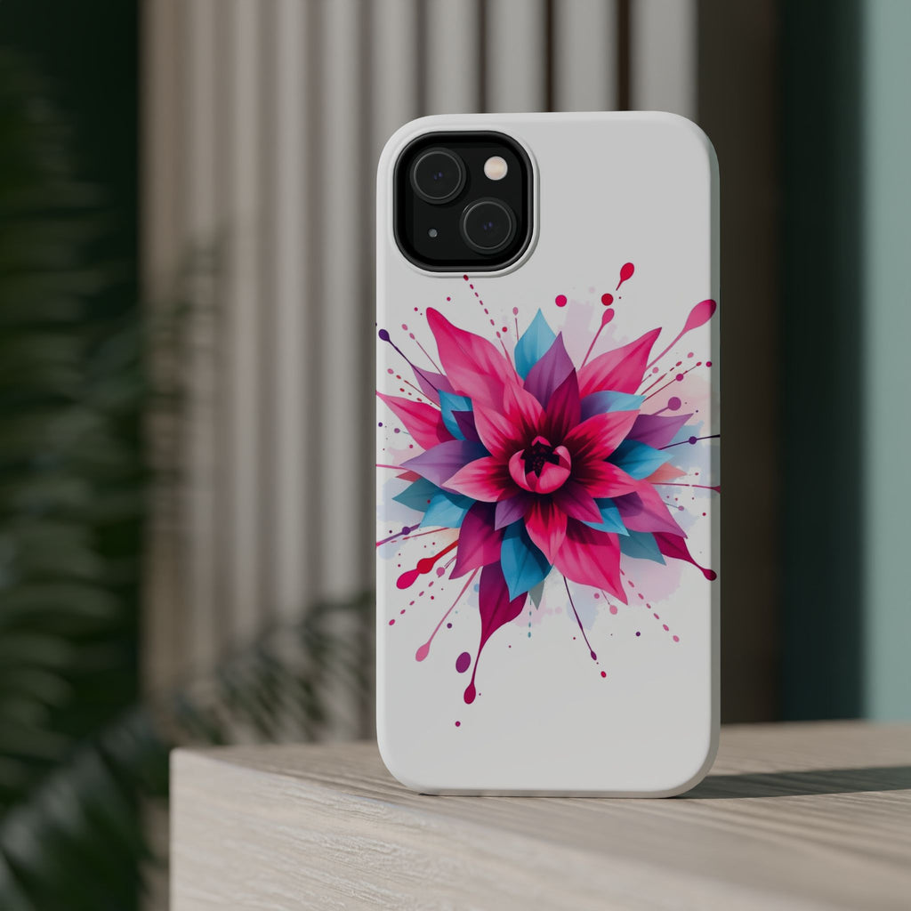 iPhone Floral Watercolor Splash Electric Art Slim iPhone Everyday · iPhone Case