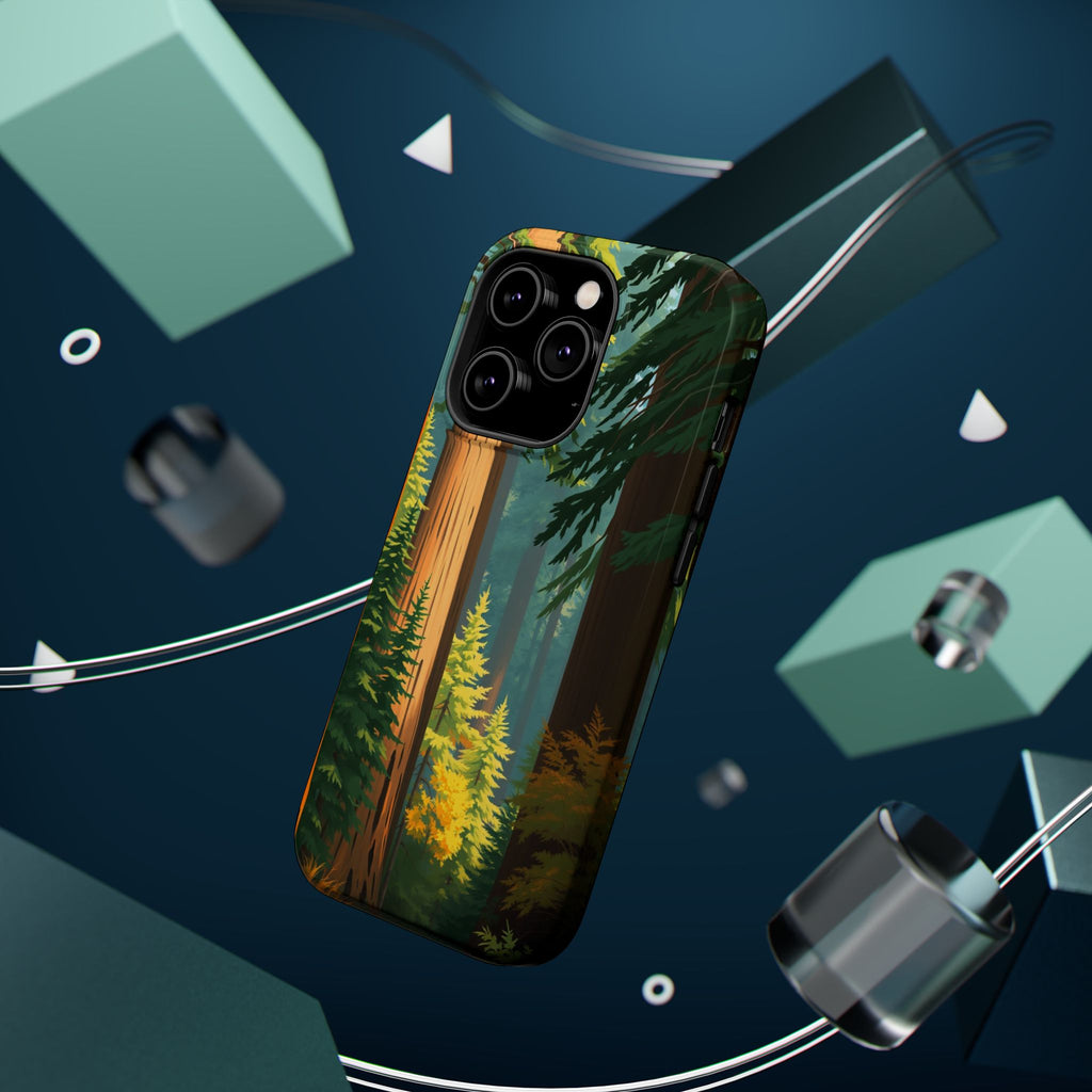 iPhone Redwood Forest Oil Painting Impressionist Clean iPhone Minimal · iPhone C