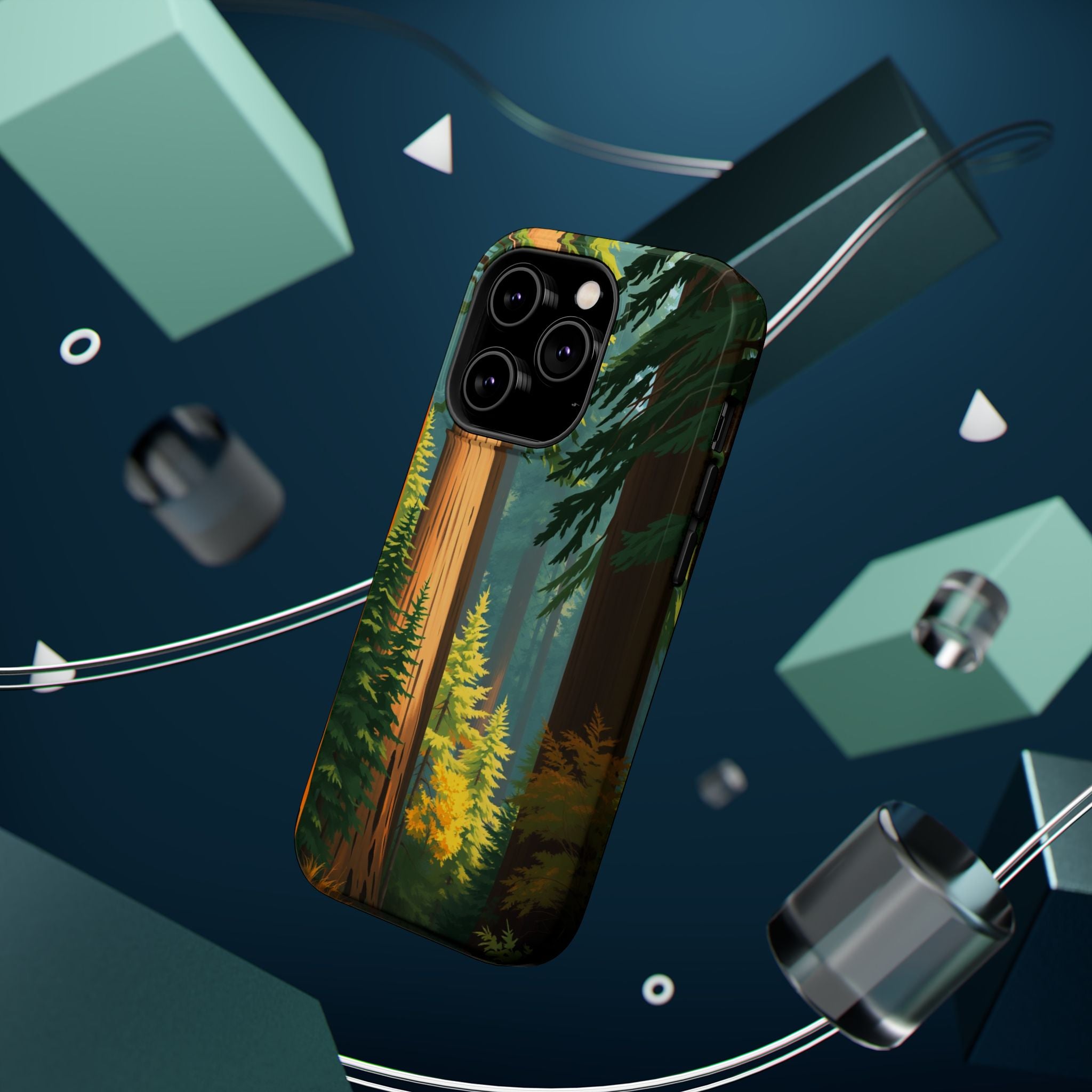 iPhone Redwood Forest Oil Painting Impressionist Clean iPhone Minimal · iPhone C
