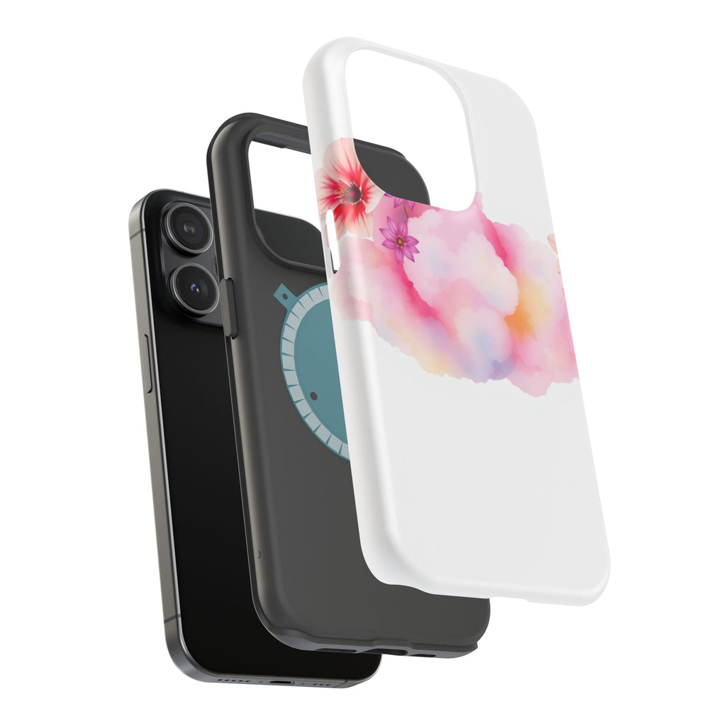 iPhone Pastel Floral Cloud Vibrant Watercolor Carry Case Slim Snap Case · iPhone