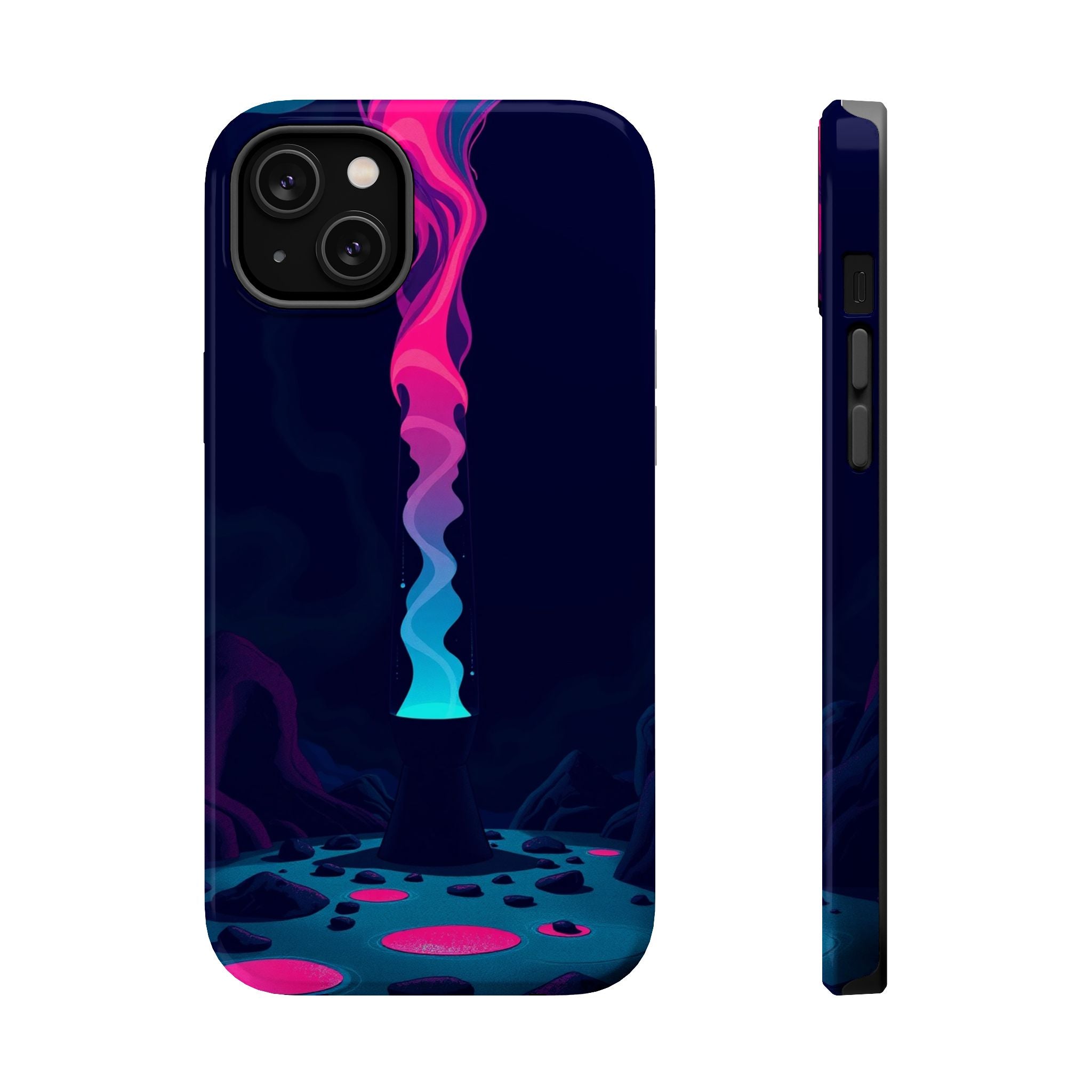 iPhone Cyan And Magenta Lava Lamp Flow Slim Everyday Designer Case · iPhone Case