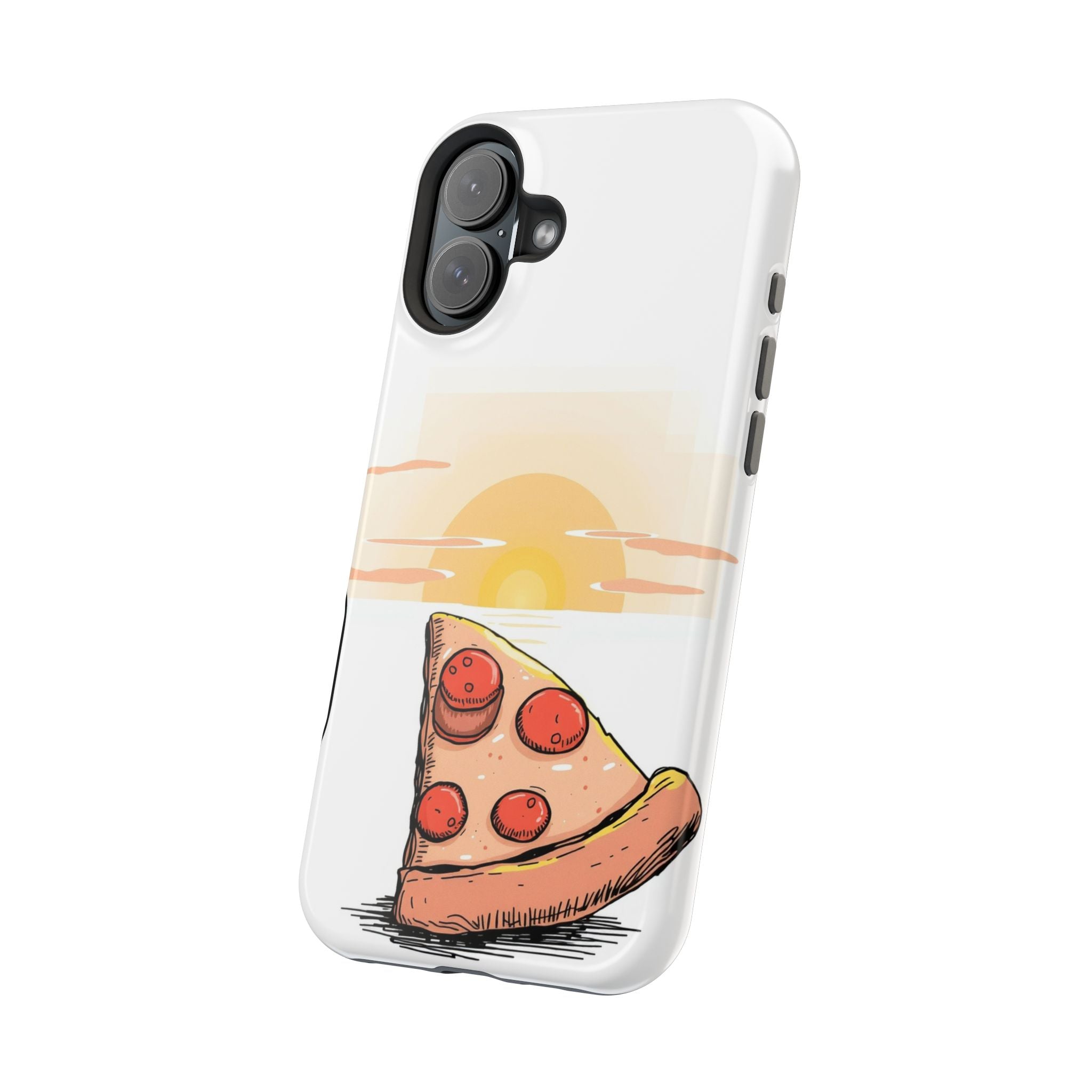 iPhone Earthy Pizza Slice Sunset Design Slim Everyday Designer Case · iPhone Cas