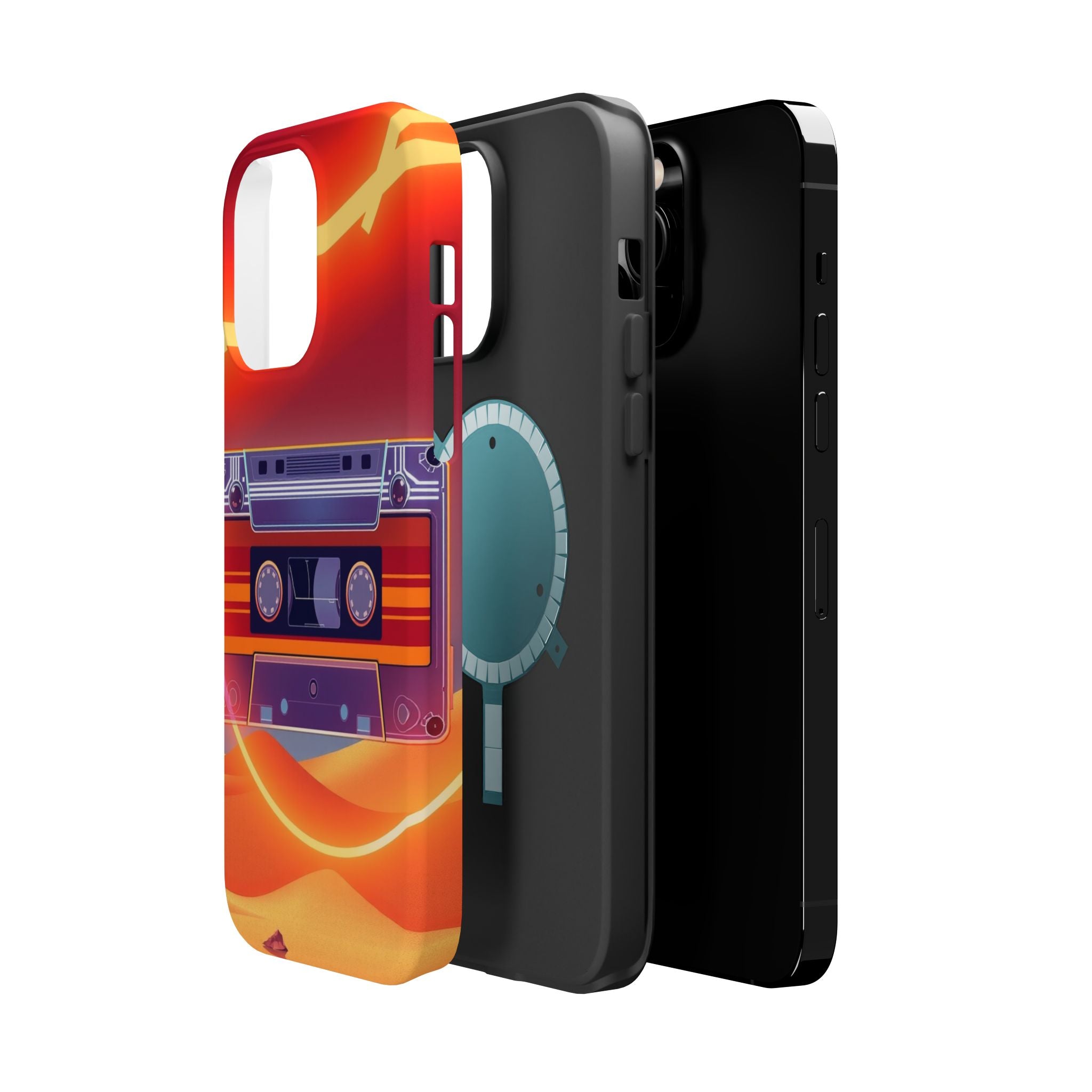 iPhone Cassette Tape Rewind Bold Art Slim Everyday Designer Case · iPhone Case