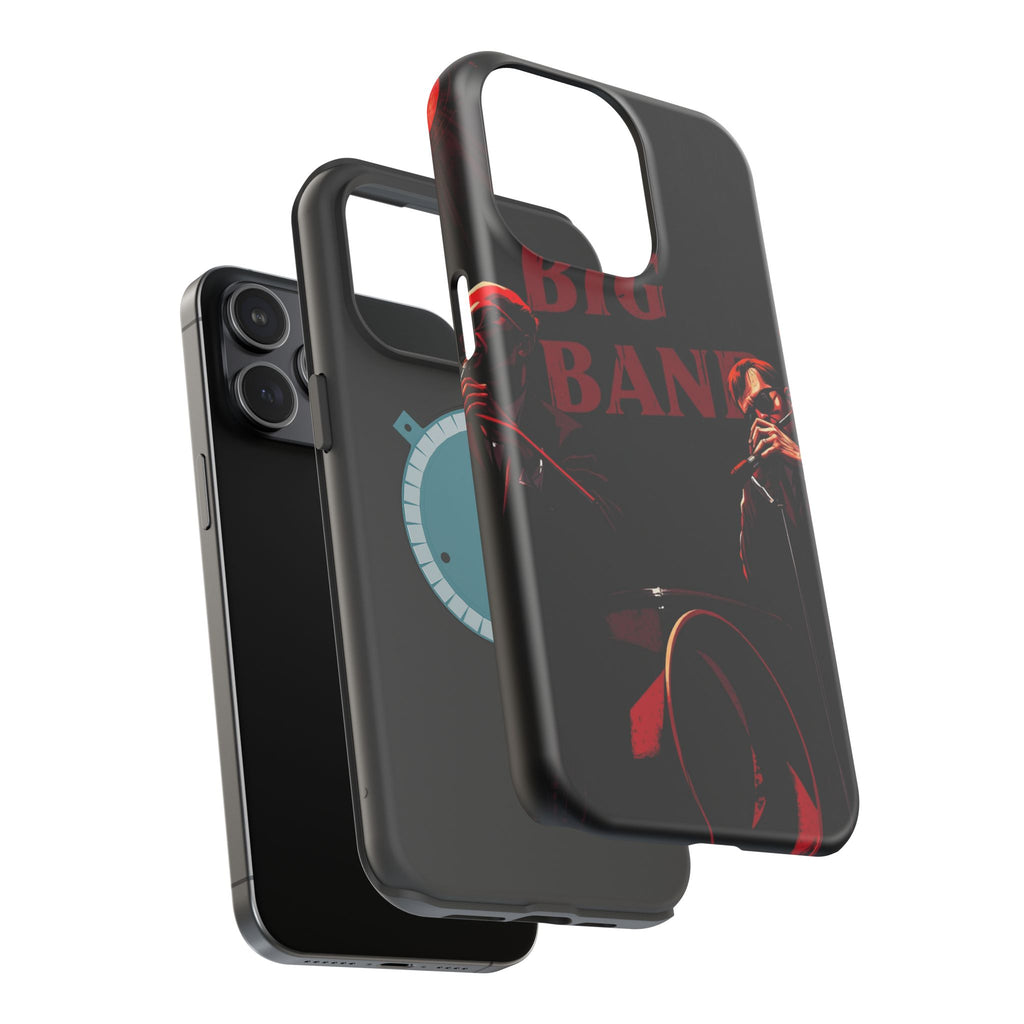 iPhone Black And Crimson Big Band Era Slim Everyday Designer Case · iPhone Case