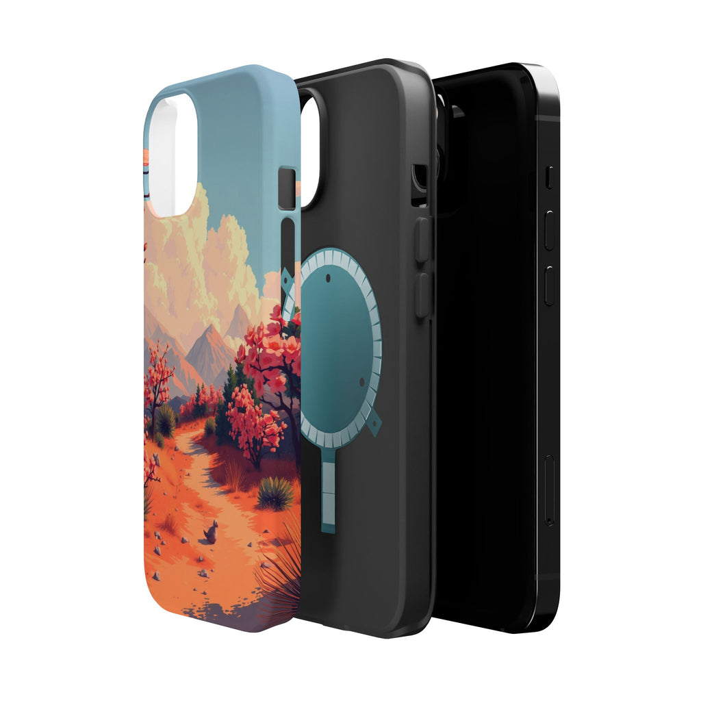 iPhone Burnt Orange And Sand Blossom Trail Slim iPhone Everyday · iPhone Case