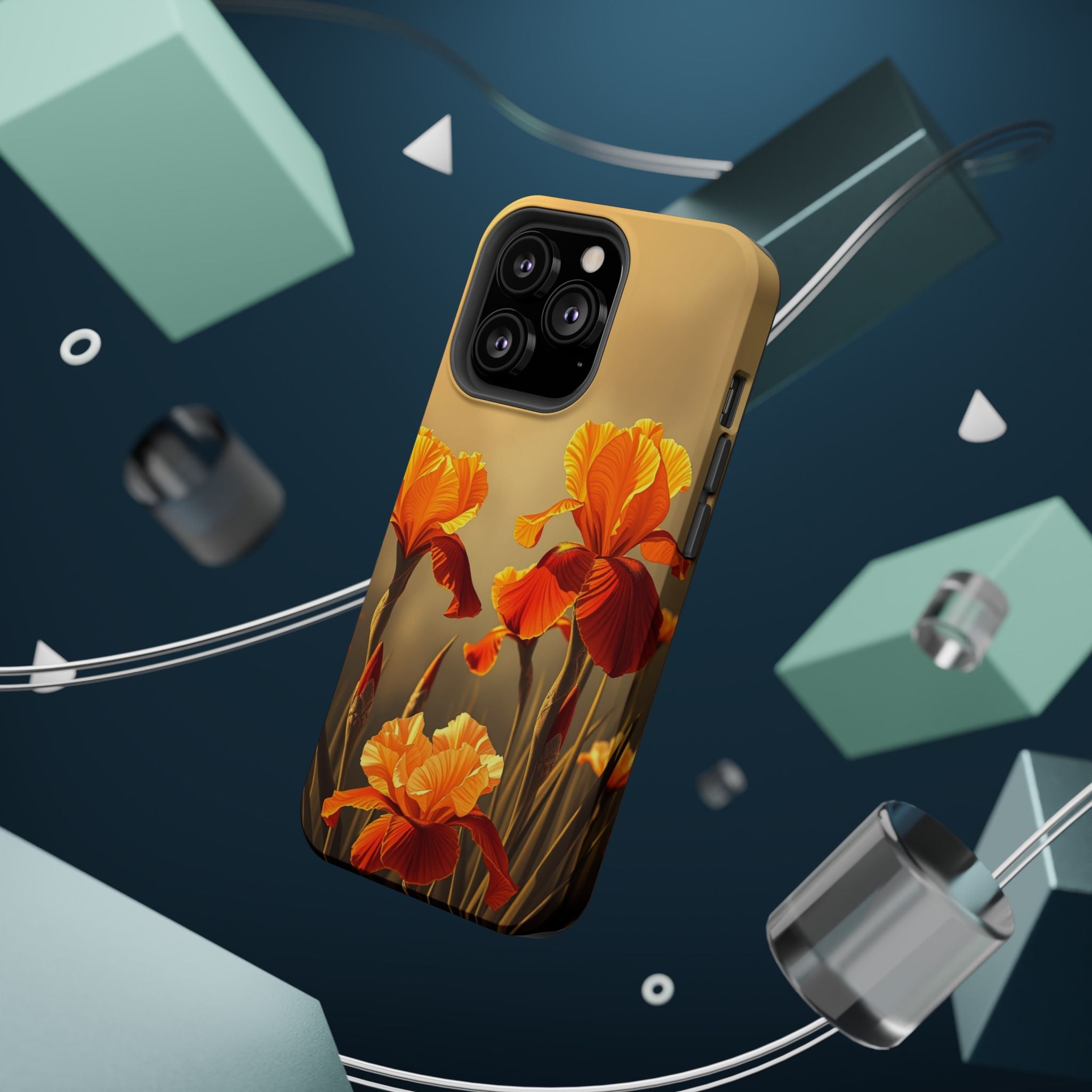 iPhone Iris Garden Gold Foil Luxury Slim Everyday Designer Case · iPhone Case