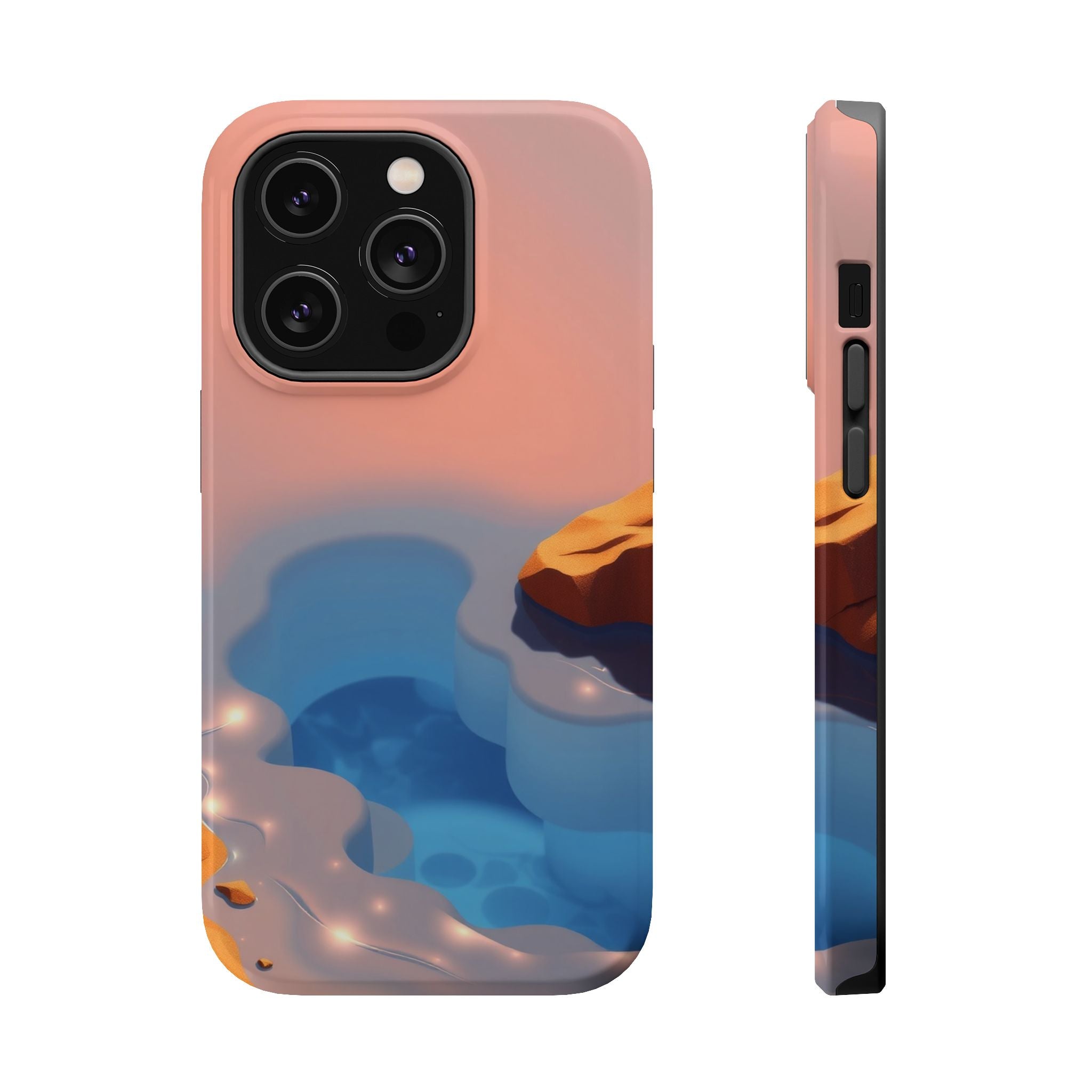 iPhone Burnt Orange And Sand Tidal Pool Slim Everyday iPhone Designer · iPhone C