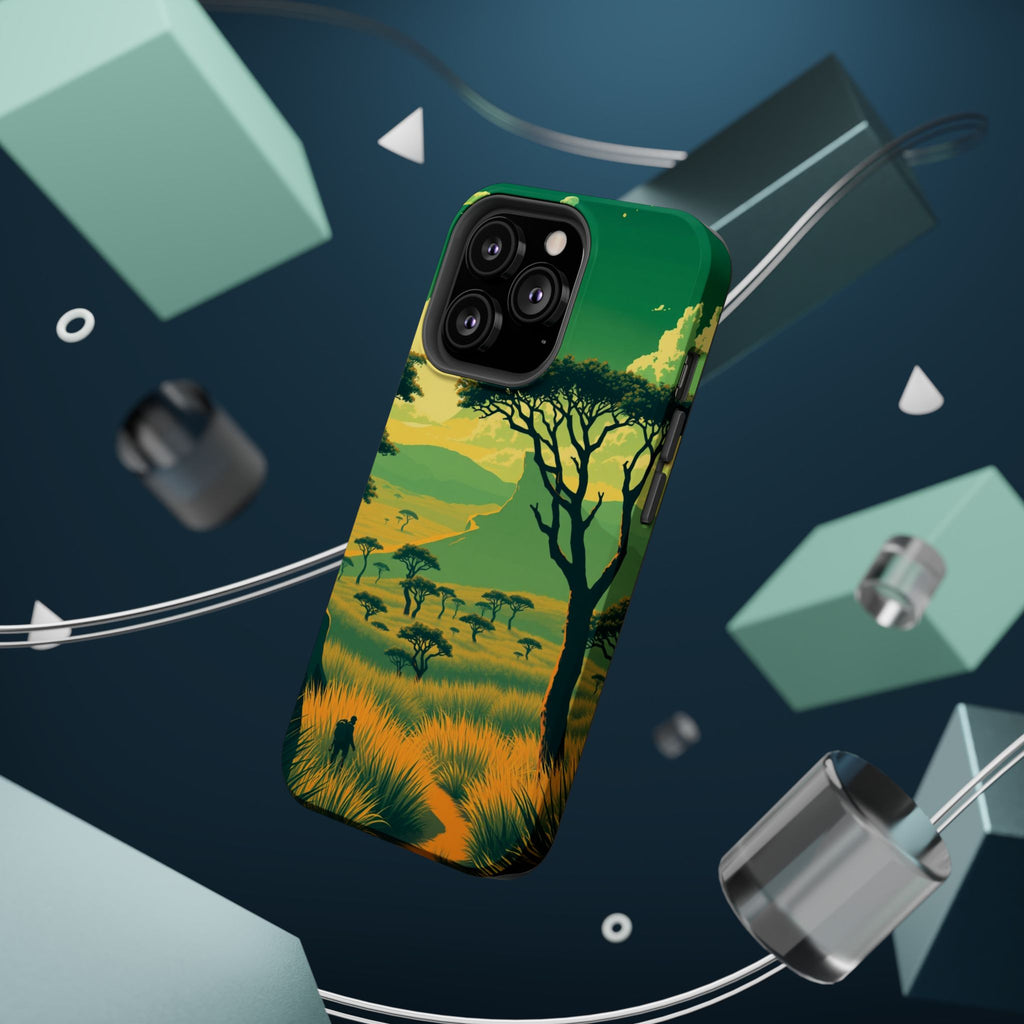 iPhone Savanna Horizon Pixel Art -Bit Slim Everyday Designer Case · iPhone Case