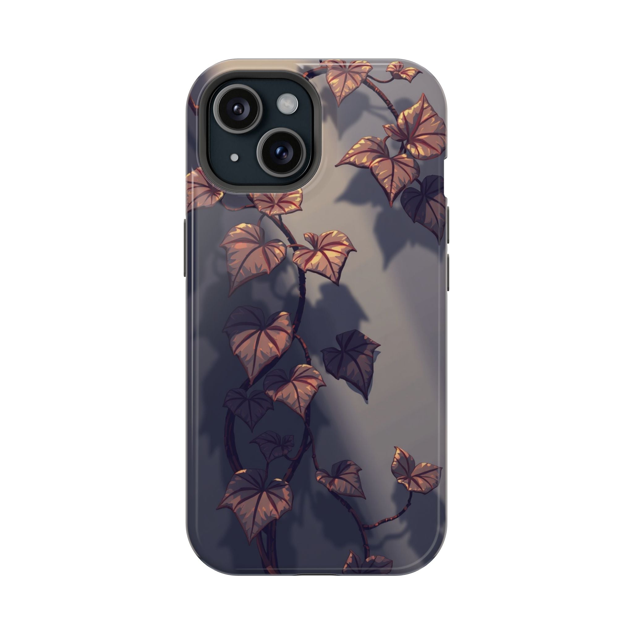 iPhone Charcoal And Copper Art Nouveau Vine Soft iPhone 13 Finish · iPhone Case