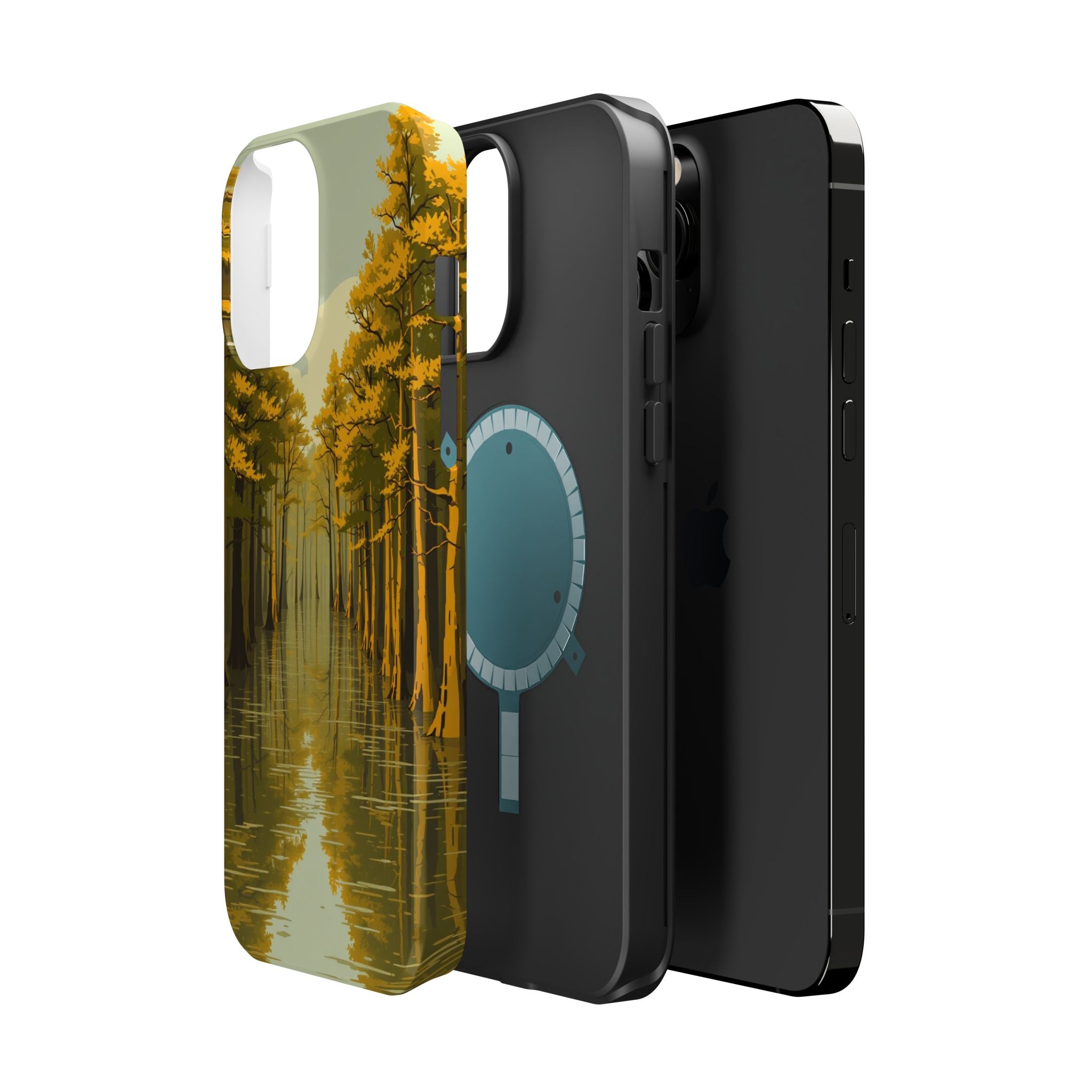 iPhone Cypress Swamp Enchanted Art Bold Modern Everyday Snap Case · iPhone Case