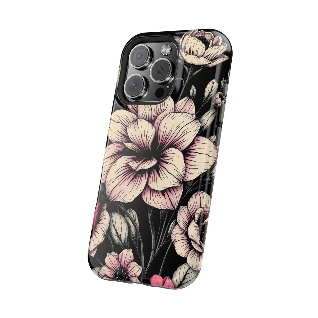 iPhone Floral Dark Academia Gothic Ink Slim Everyday Designer Case · iPhone Case