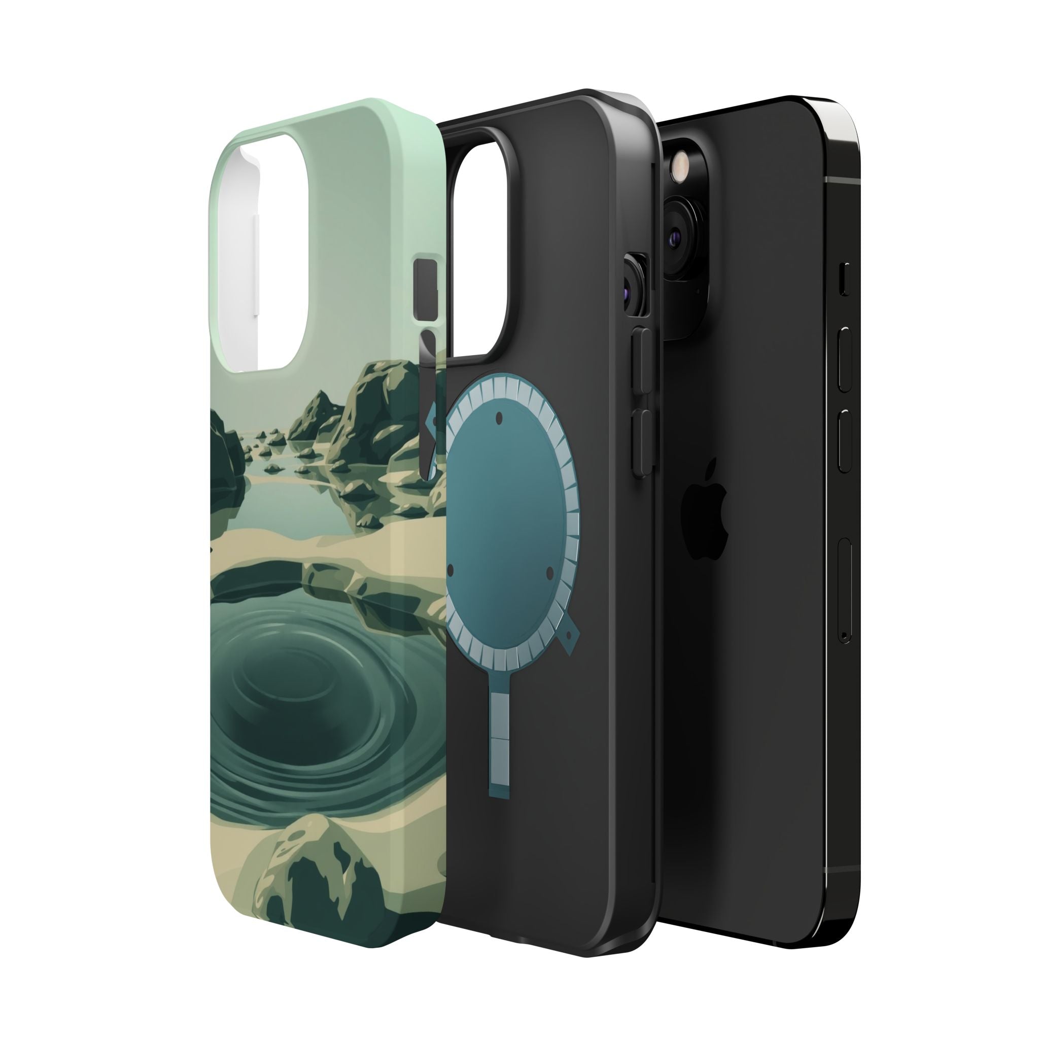 iPhone Radiant Tidal Pool Design Bold Modern Everyday Snap Case · iPhone Case