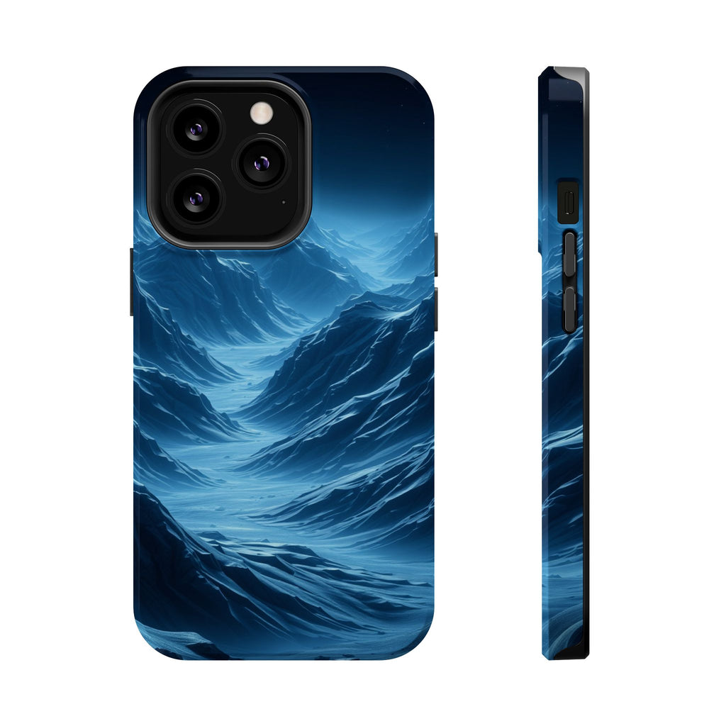 iPhone Midnight Blue And Silver Valley Floor Slim iPhone Everyday · iPhone Case