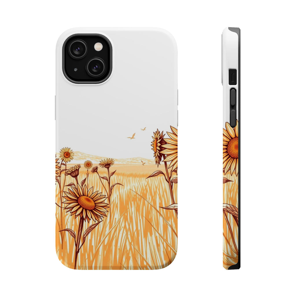 iPhone Burnt Orange And Sand Sunflower Prairie Soft iPhone Finish · iPhone Case