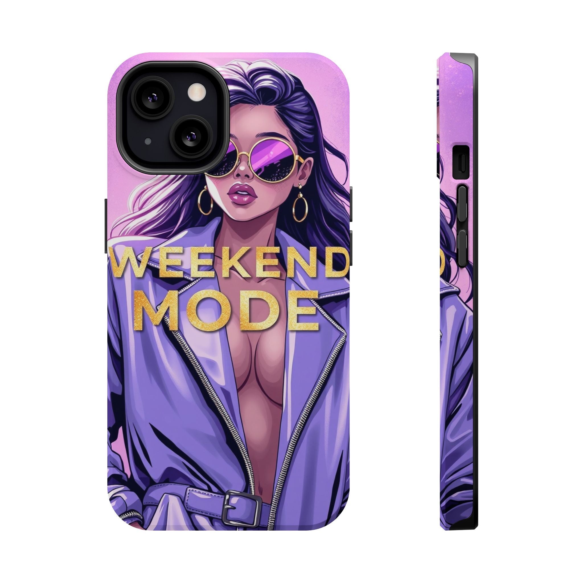 iPhone Lavender And Pearl Weekend Mode On Slim Everyday Designer Case · iPhone C