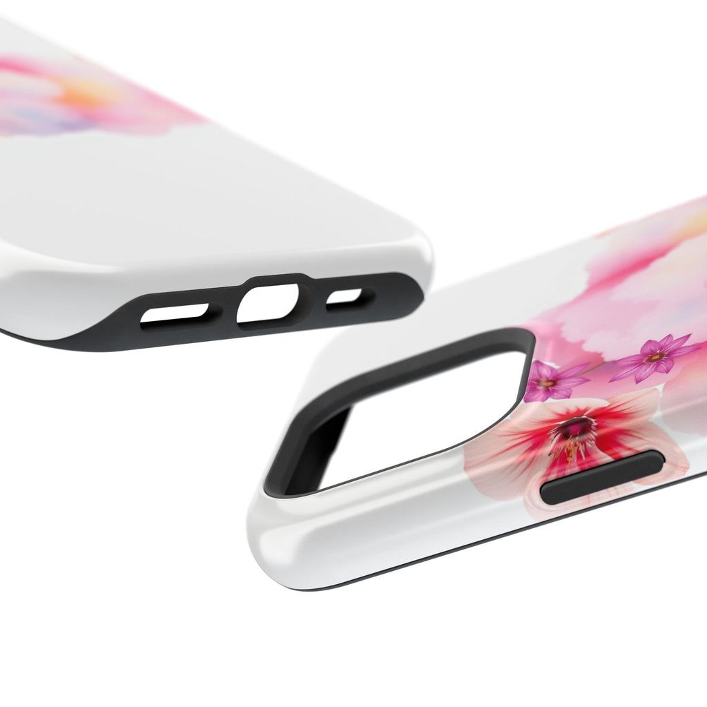 iPhone Pastel Floral Cloud Vibrant Watercolor Carry Case Slim Snap Case · iPhone