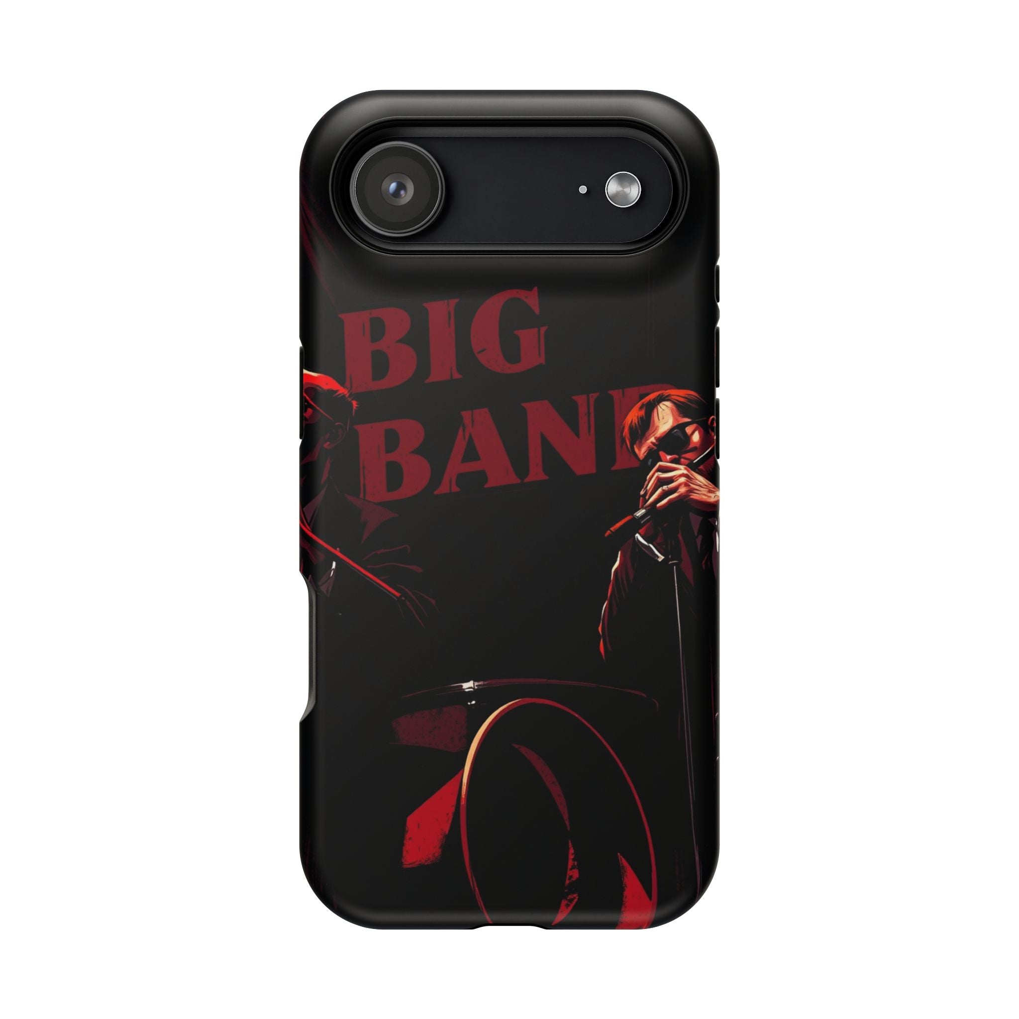 iPhone Black And Crimson Big Band Era Slim Everyday Designer Case · iPhone Case