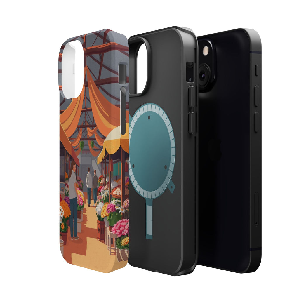 iPhone Vibrant Flower Market Design Slim Everyday Designer Case · iPhone Case