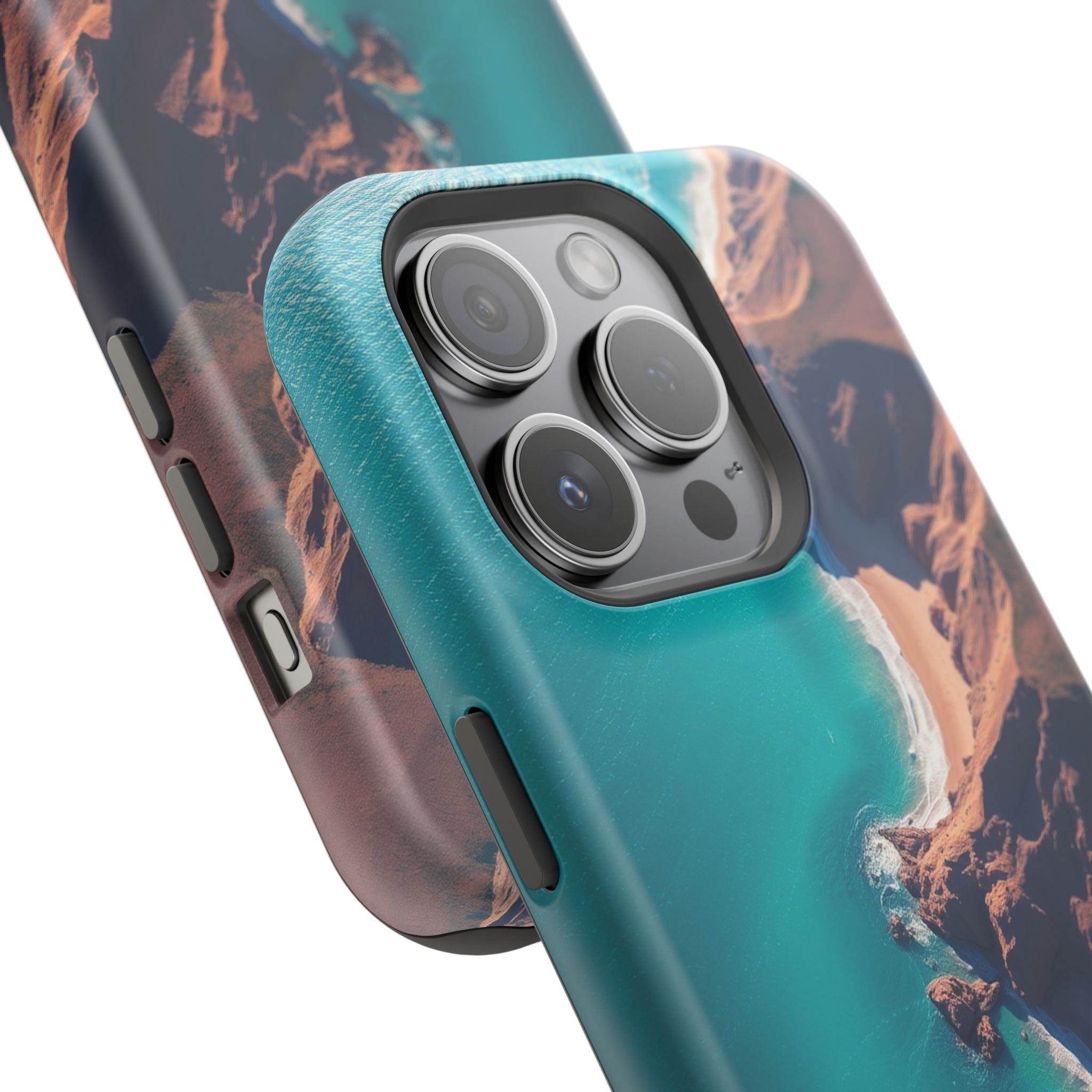 iPhone Shoreline Aerial Abstract Geometric Slim iPhone Everyday · iPhone Case