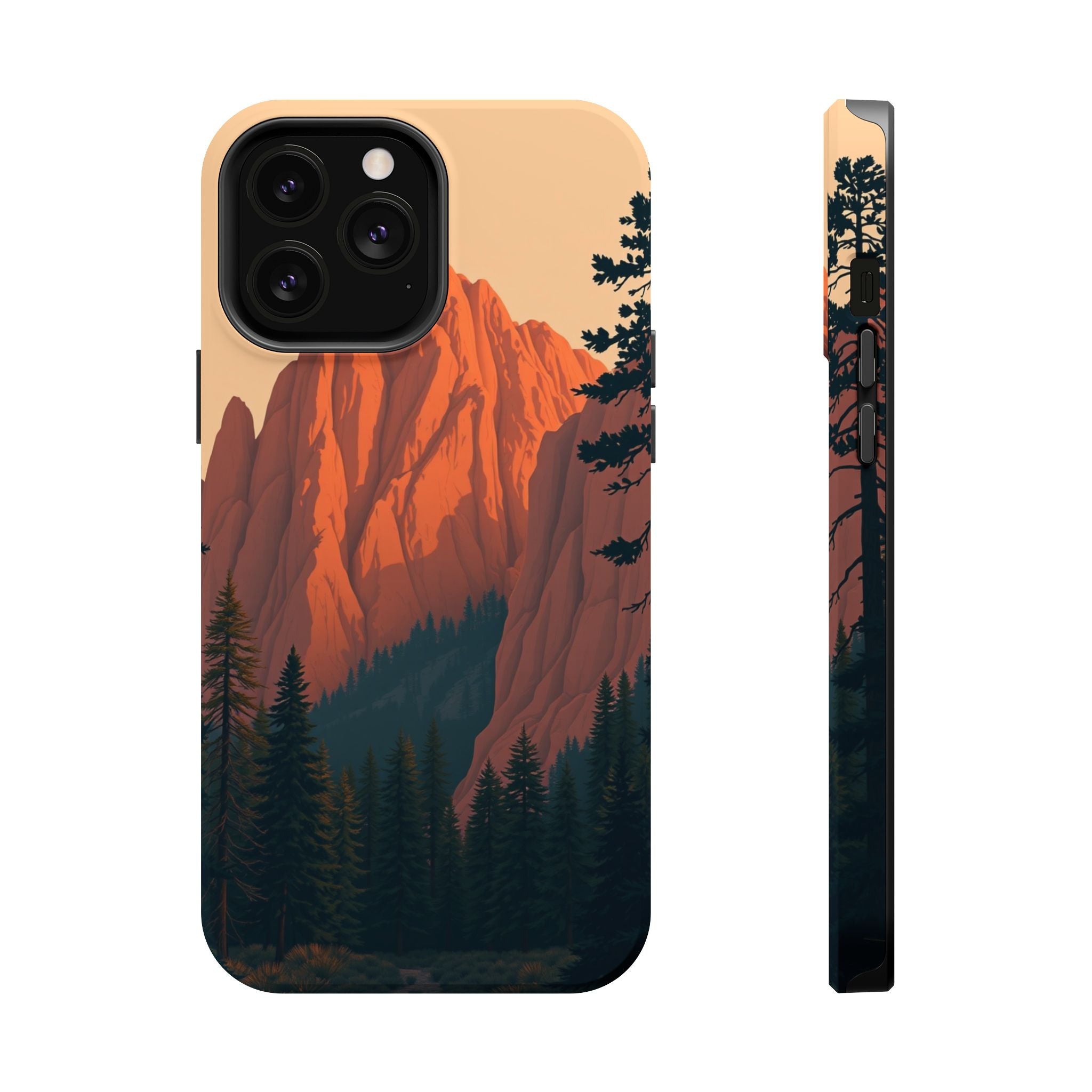 iPhone Serene Pine Ridge Design 18 Bold Modern Everyday Snap Case · iPhone Case