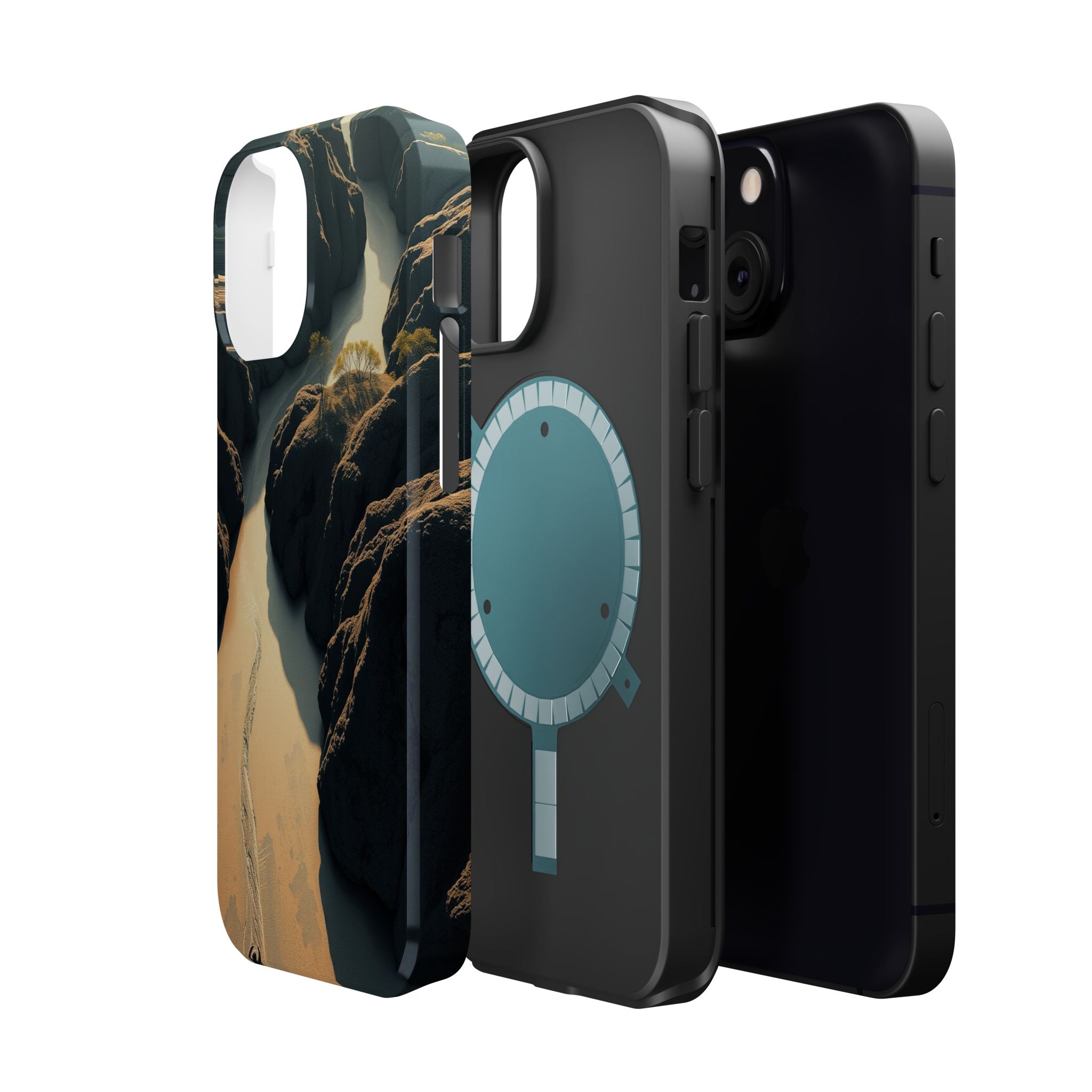 iPhone River Delta Aerial Bold Art Bold Modern Everyday Snap Case · iPhone Case
