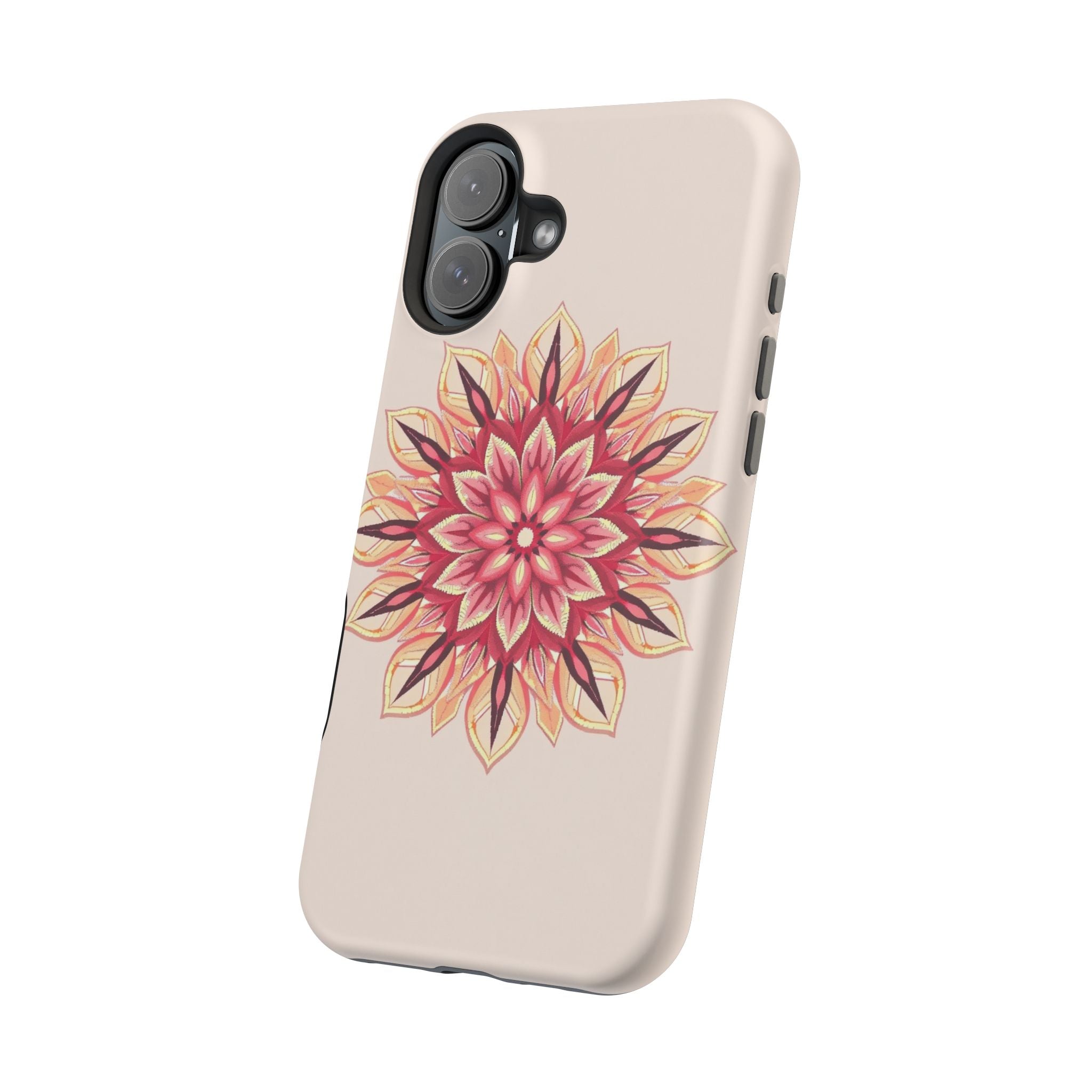 iPhone Floral Mandala Pixel Art -Bit Slim Everyday Designer Case · iPhone Case