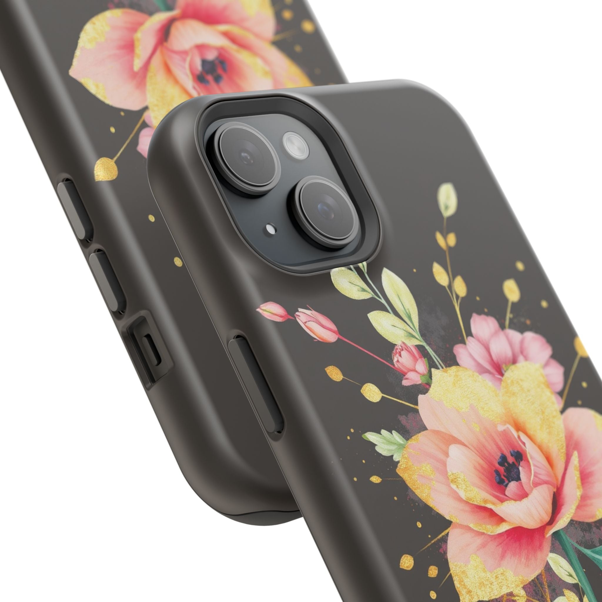 iPhone Earthy Floral Watercolor Splash Design Clean iPhone 14 Minimal · iPhone C