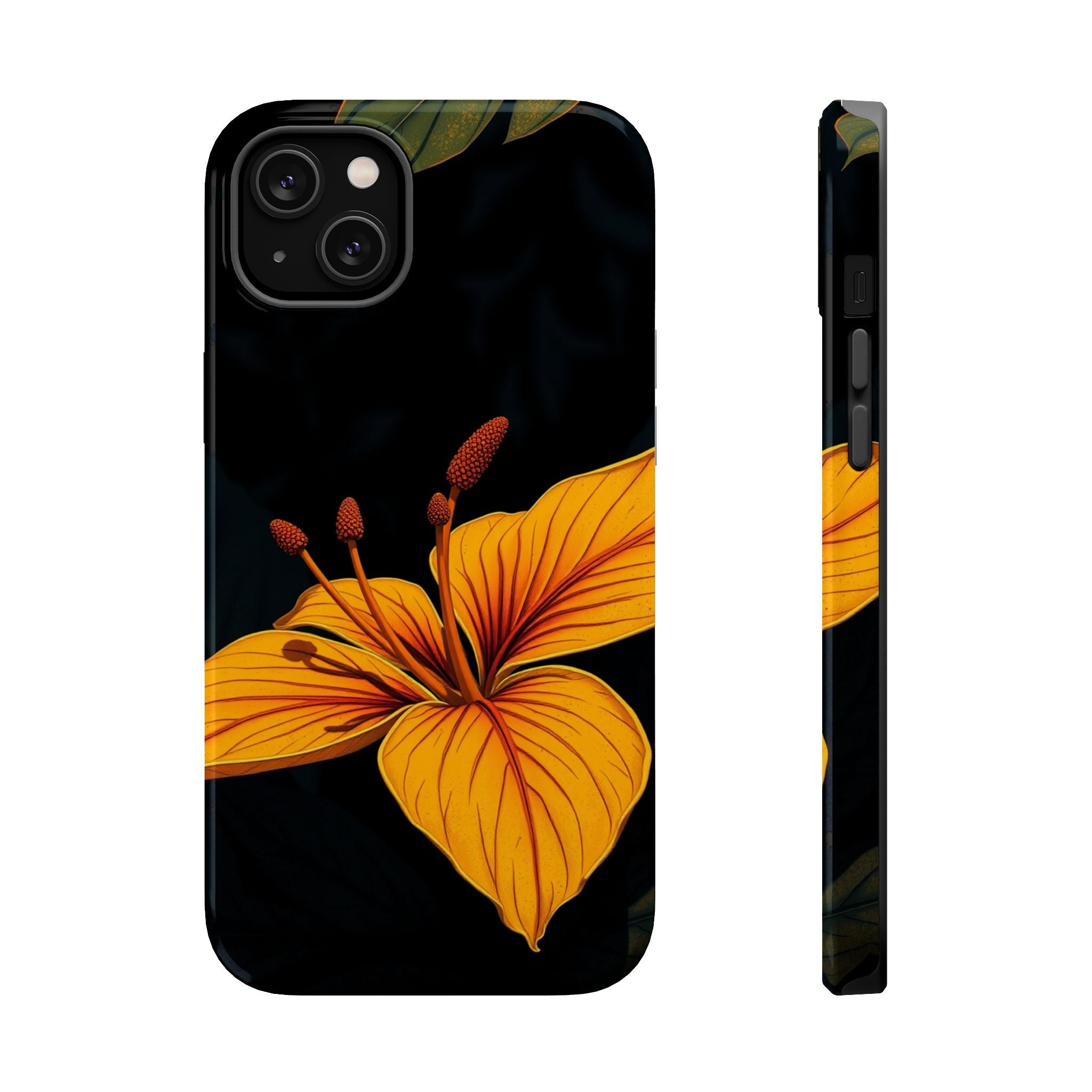 iPhone Earthy Tropical Bloom Design Artistic Everyday Cas Slim Snap Case · iPhon