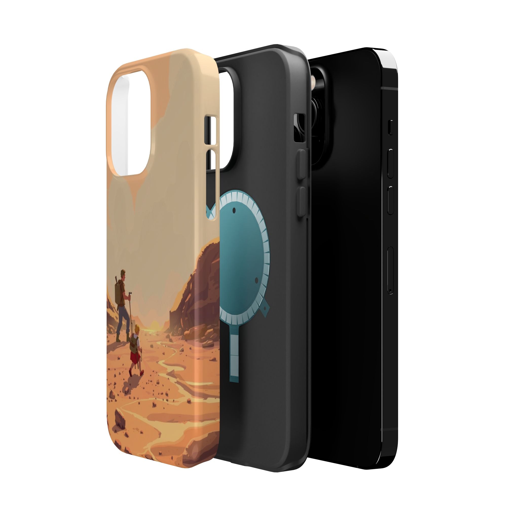 iPhone Burnt Orange And Sand Barely Surviving Slim Everyday Designer Case · iPho